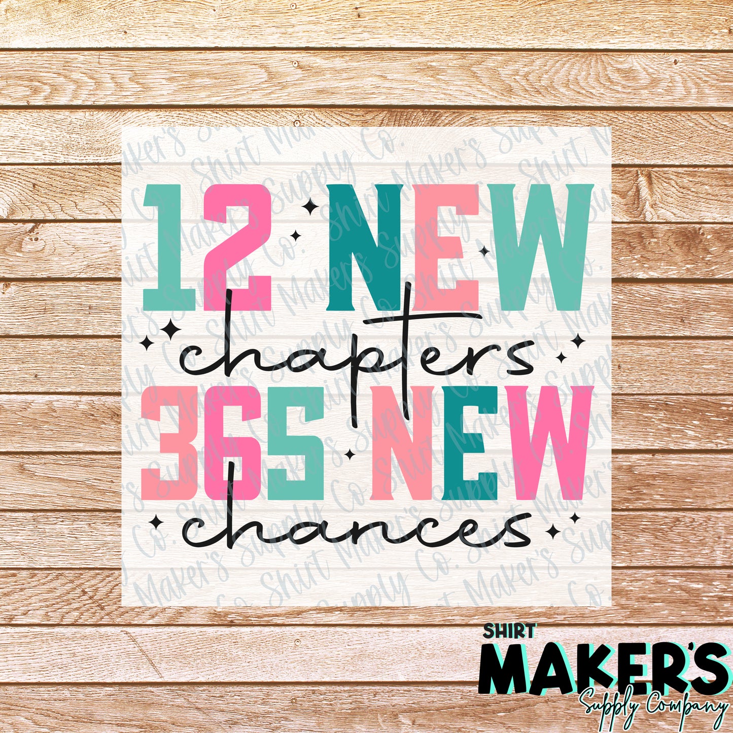 12 New Chapters DTF or Sublimation Transfer