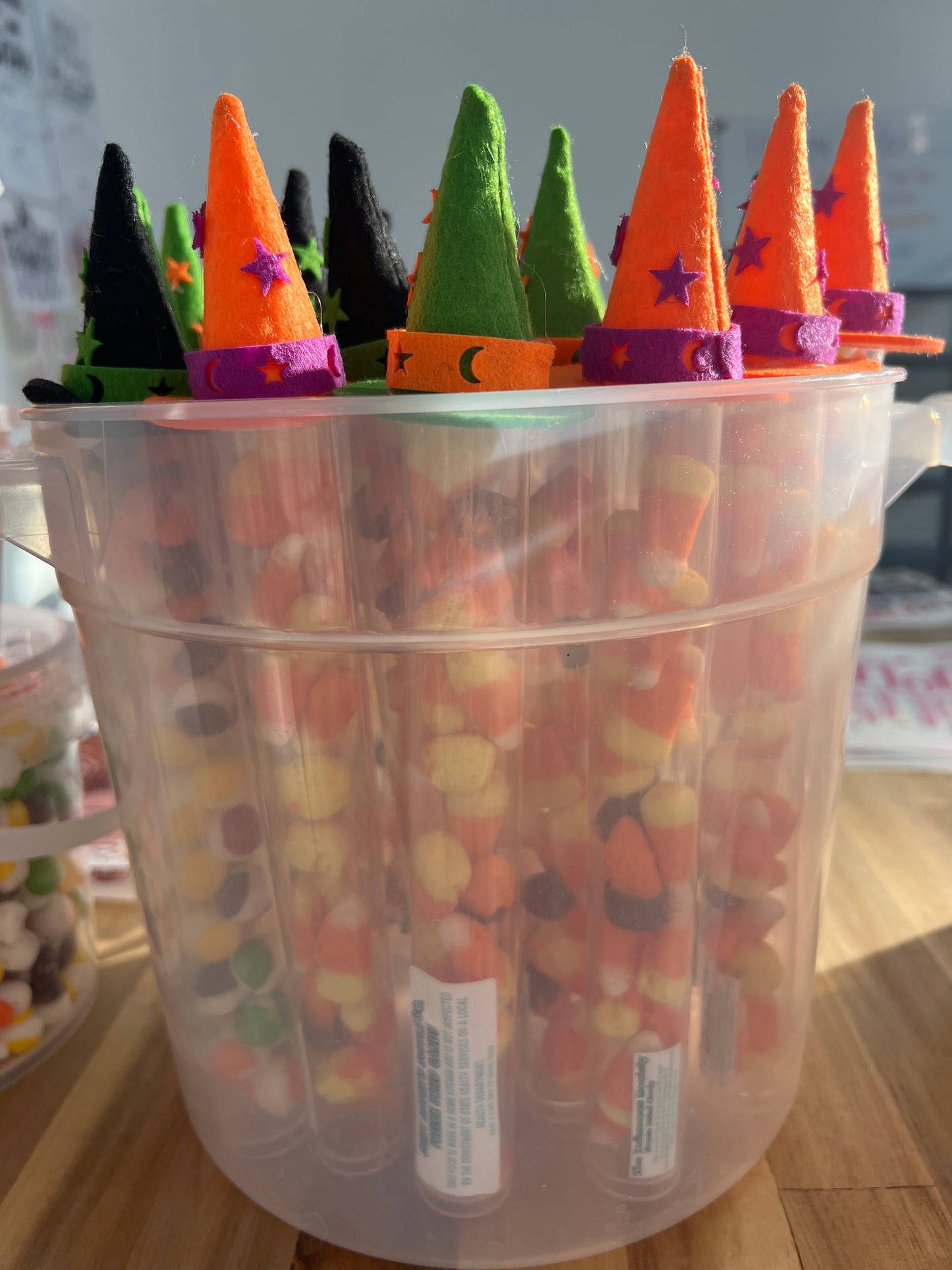 Witch Hat Halloween Candy Tubes