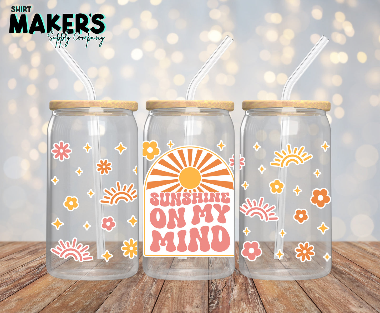 Sunshine on my Mind 16 oz. or 40oz. Tumbler Wrap