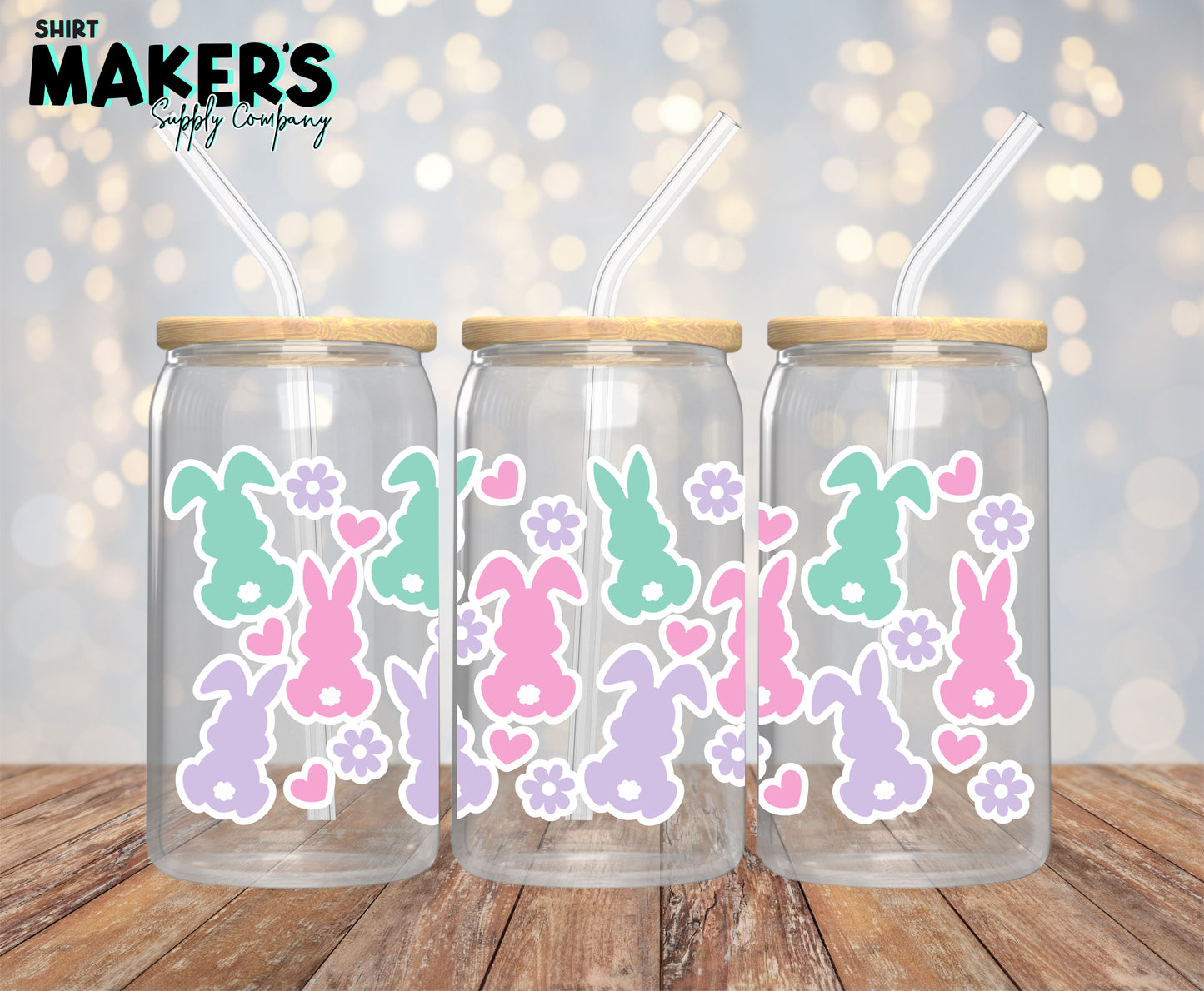 Easter Bunnies 16 oz. or 40oz. Tumbler Wrap