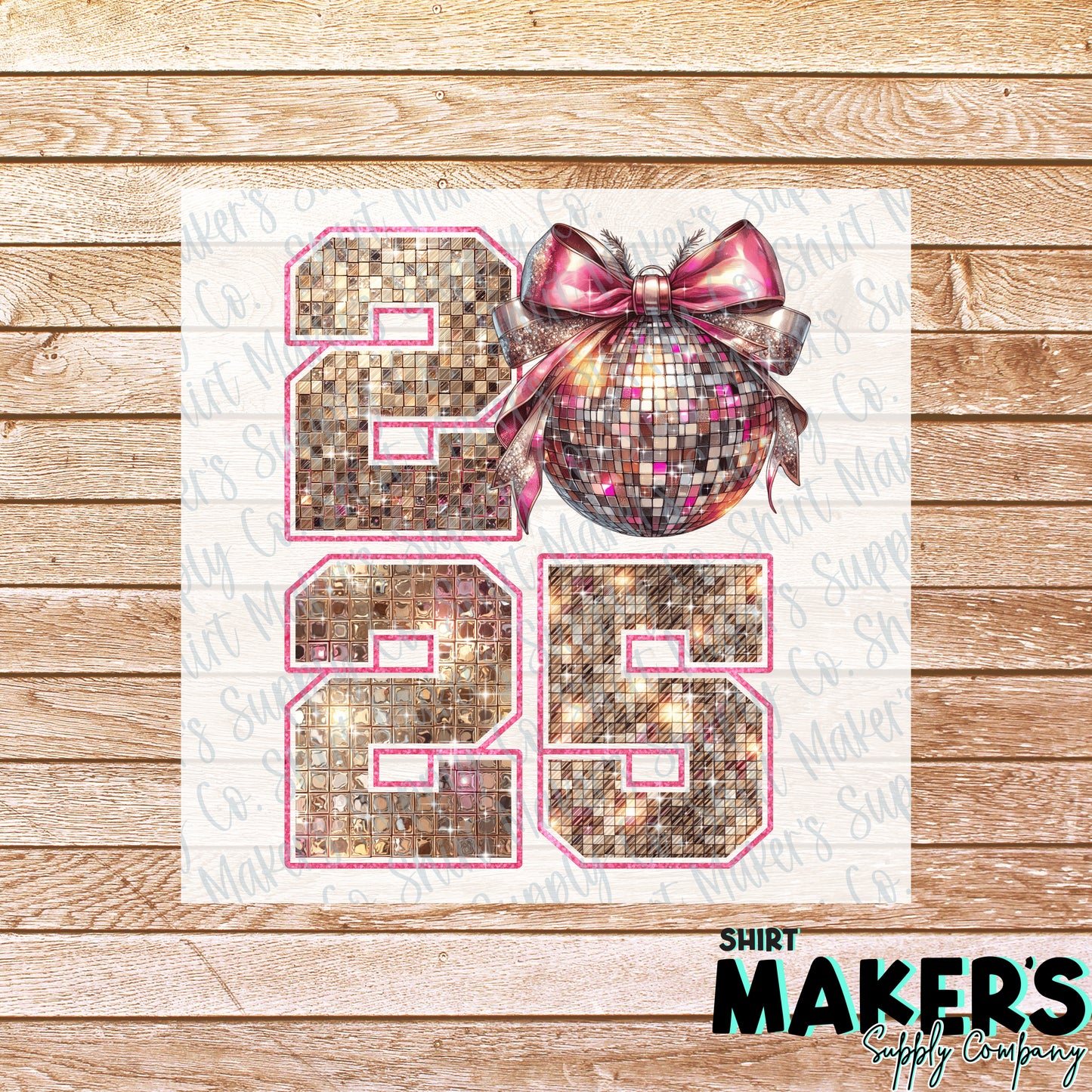 2025 Disco New Year DTF or Sublimation Transfer