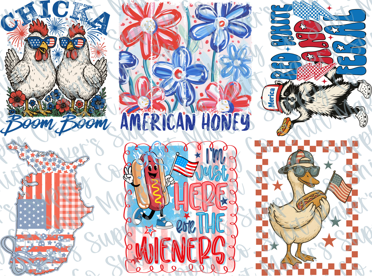 Fourth of July #3 2025 DTF Gang Sheet