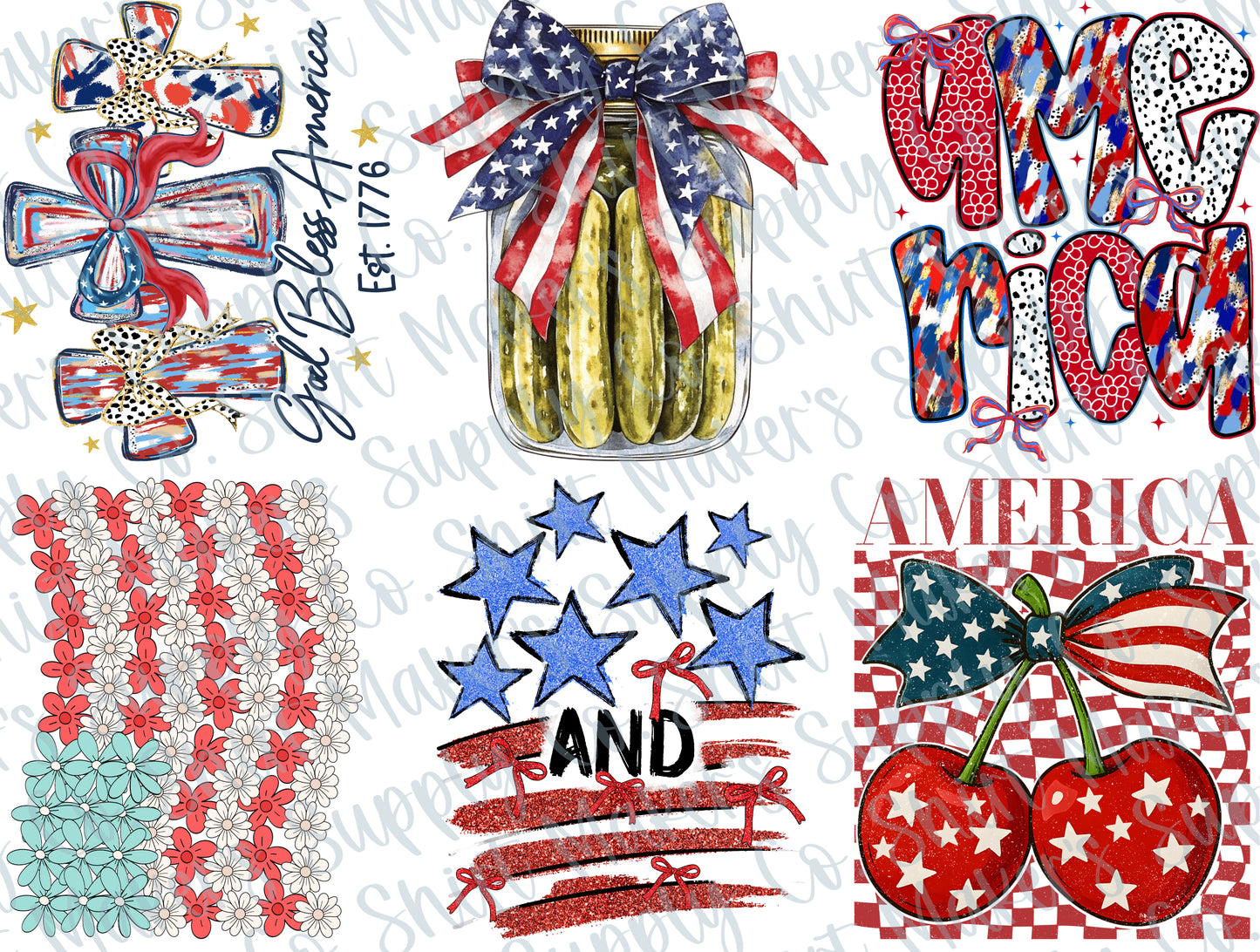 Fourth of July #2 2025 DTF Gang Sheet