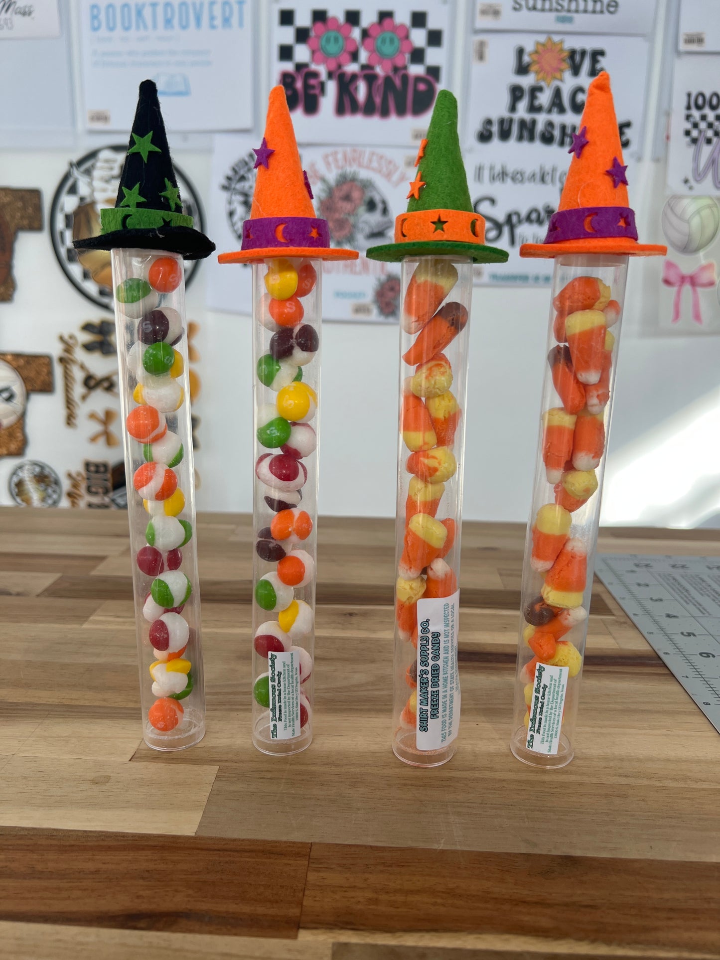 Witch Hat Halloween Candy Tubes