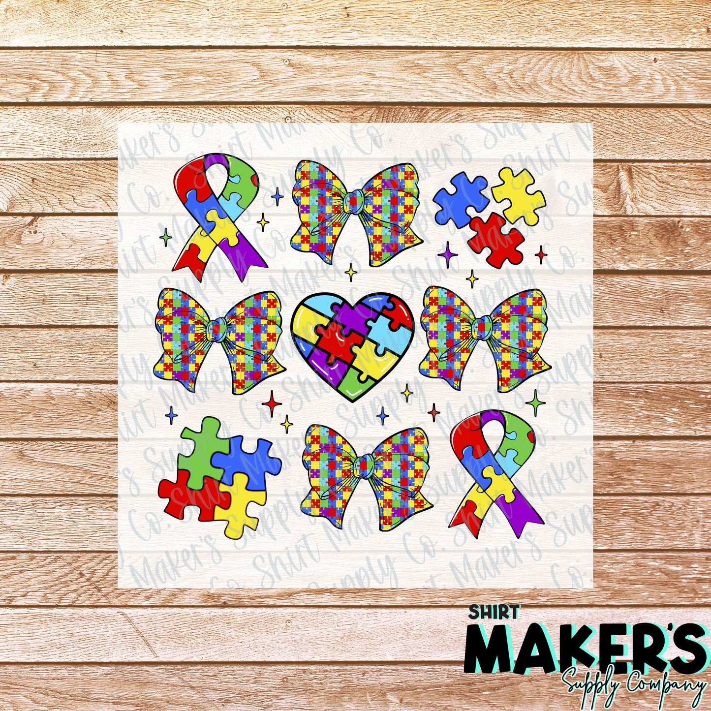 Autism Coquette DTF or Sublimation Transfer