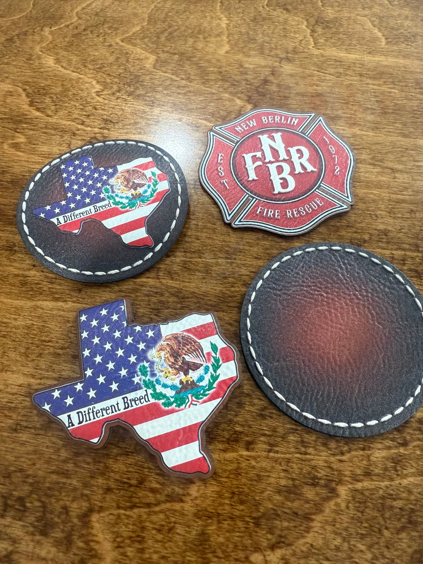 3.5" Custom Leatherette Hat Patch