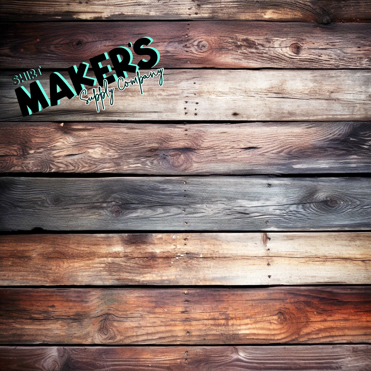 Wooden #1 Backdrop Banner - Add your logo!