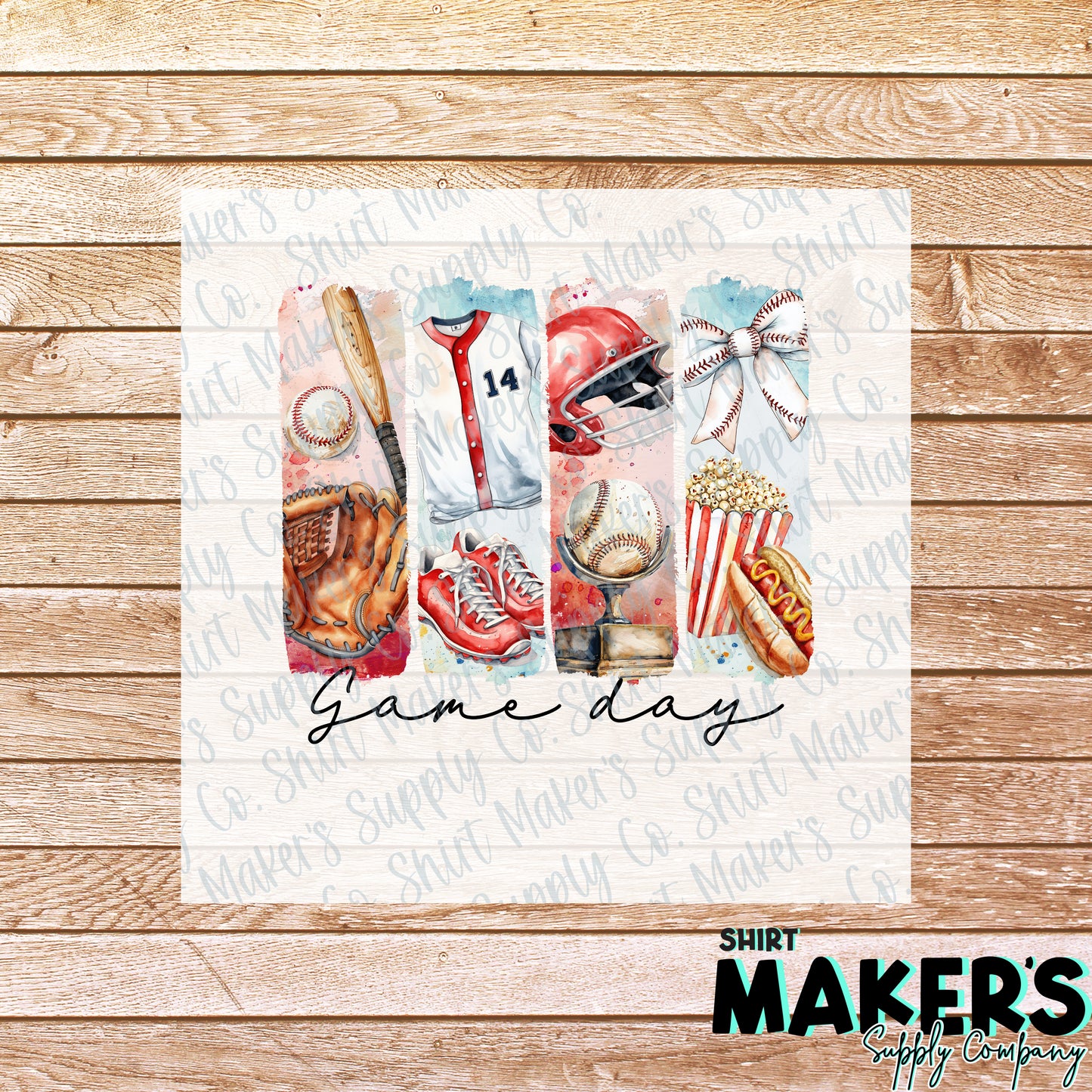 Baseball Game Day DTF or Sublimation Transfer