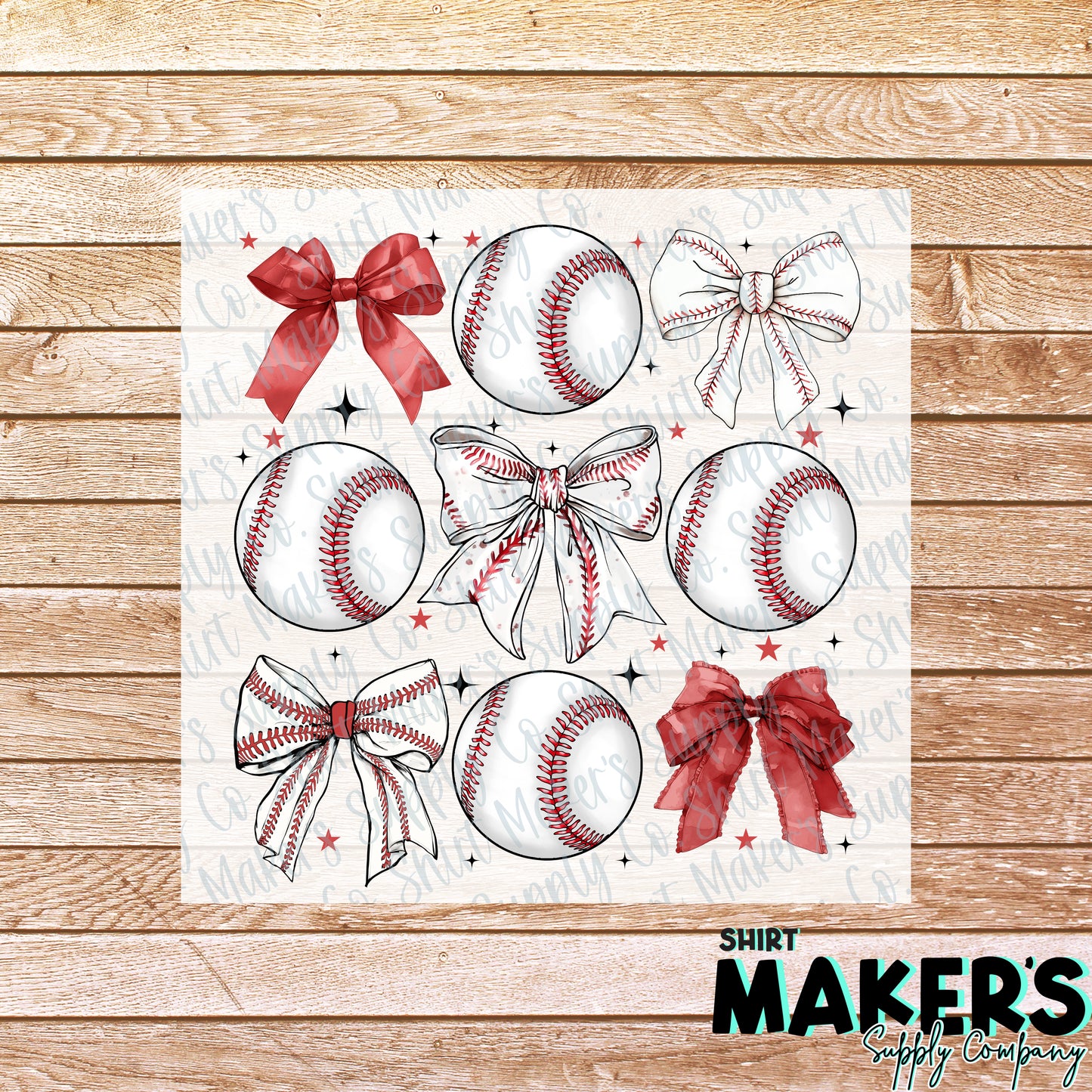 Baseball Coquette DTF or Sublimation Transfer