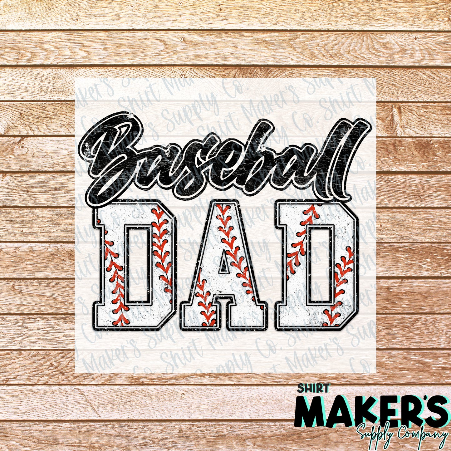 Baseball Dad DTF or Sublimation Transfer