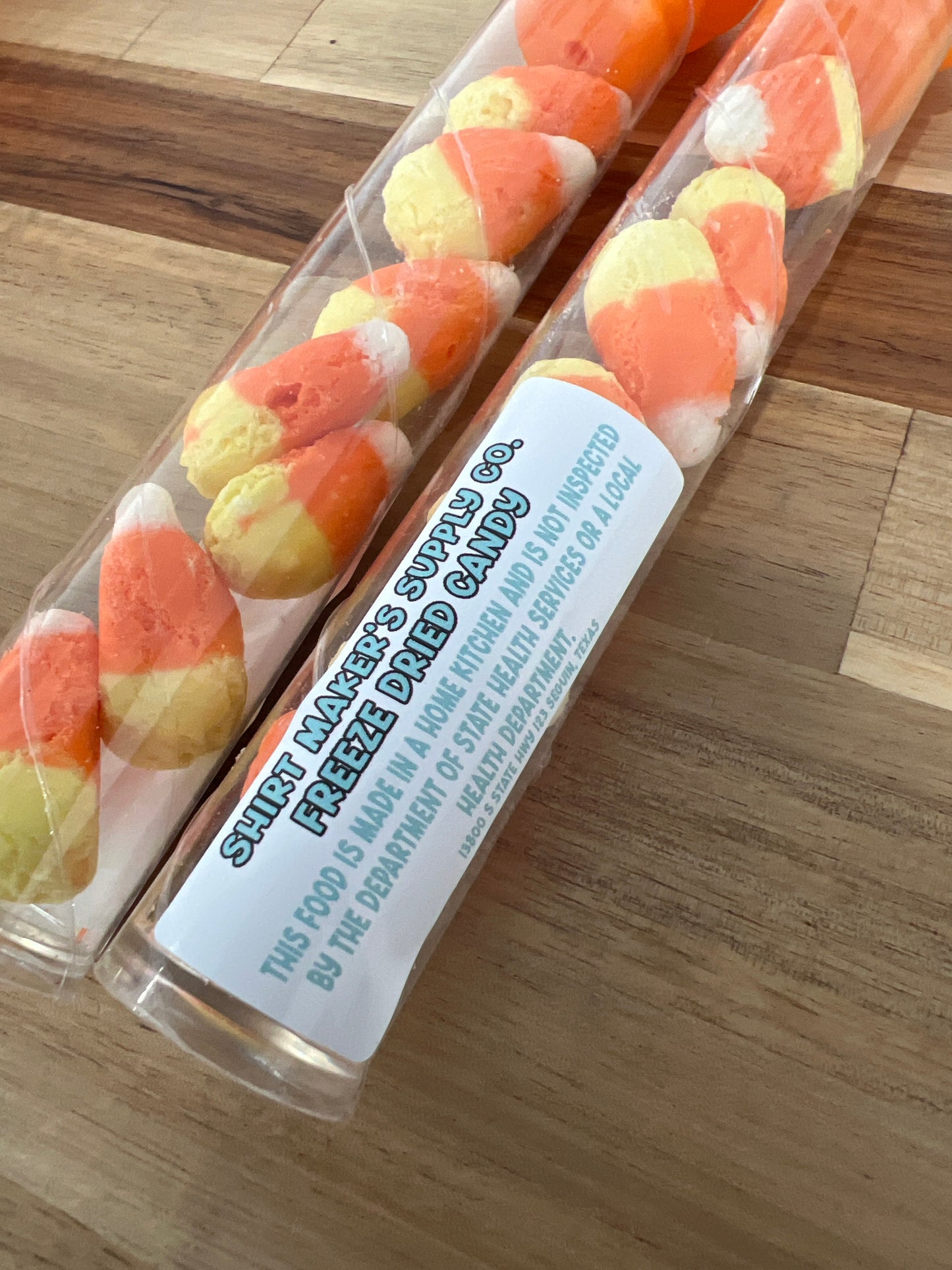 Pumpkin Halloween Candy Tubes