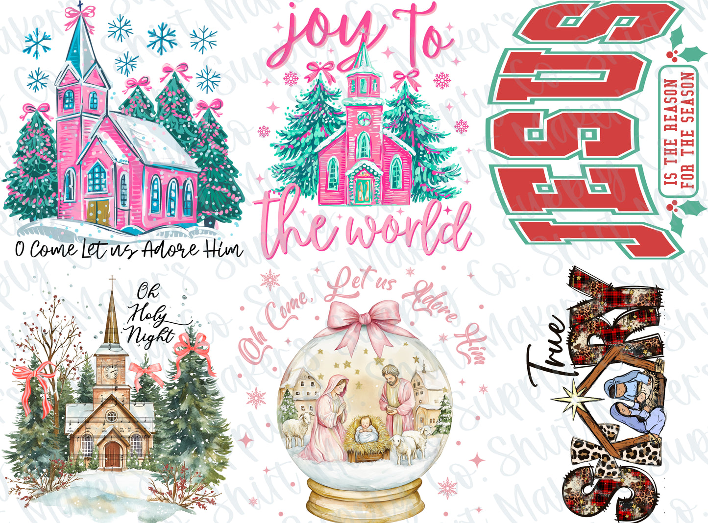 Christmas Jesus DTF Gang Sheet