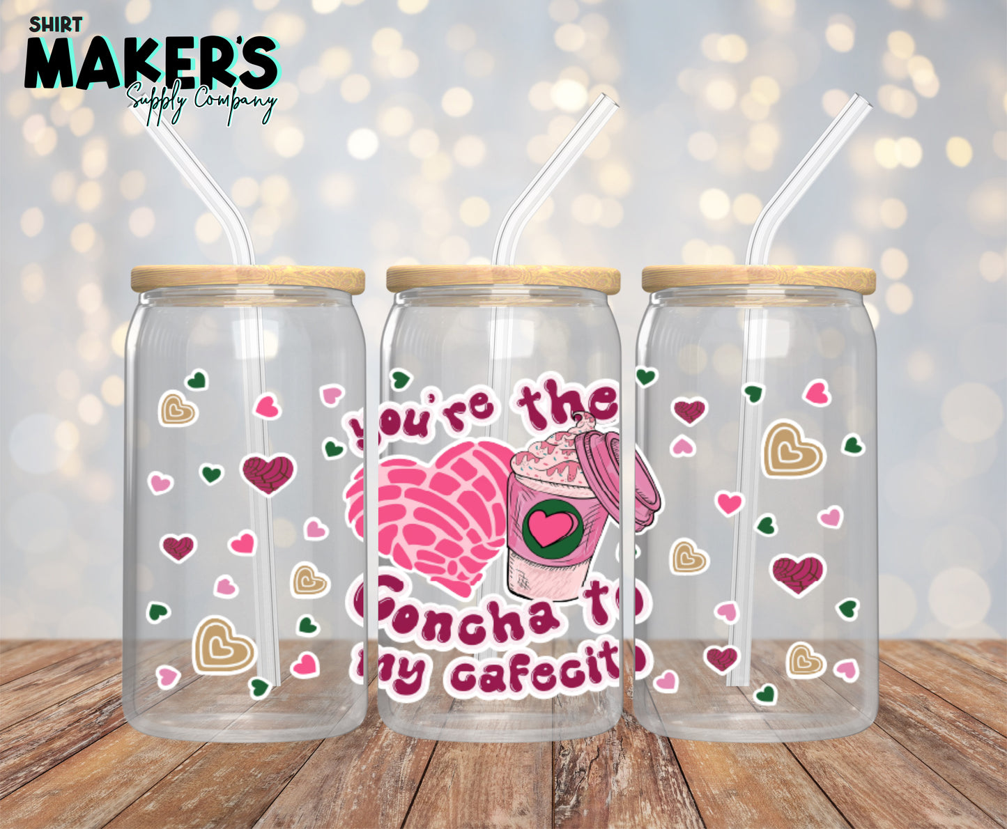 You're The Concha to my Cafecito Valentine's Day 16 oz. or 40oz. Tumbler Wrap
