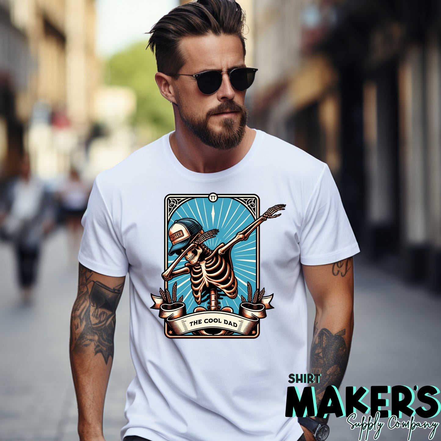 Cool Dad Dab Tarot Card DTF or Sublimation Transfer