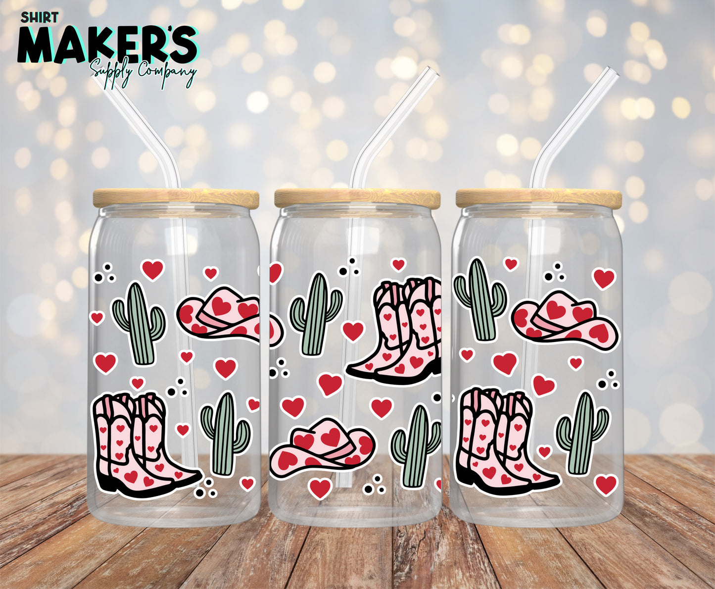 Cowgirl Cactus 16 oz. or 40oz. Tumbler Wrap