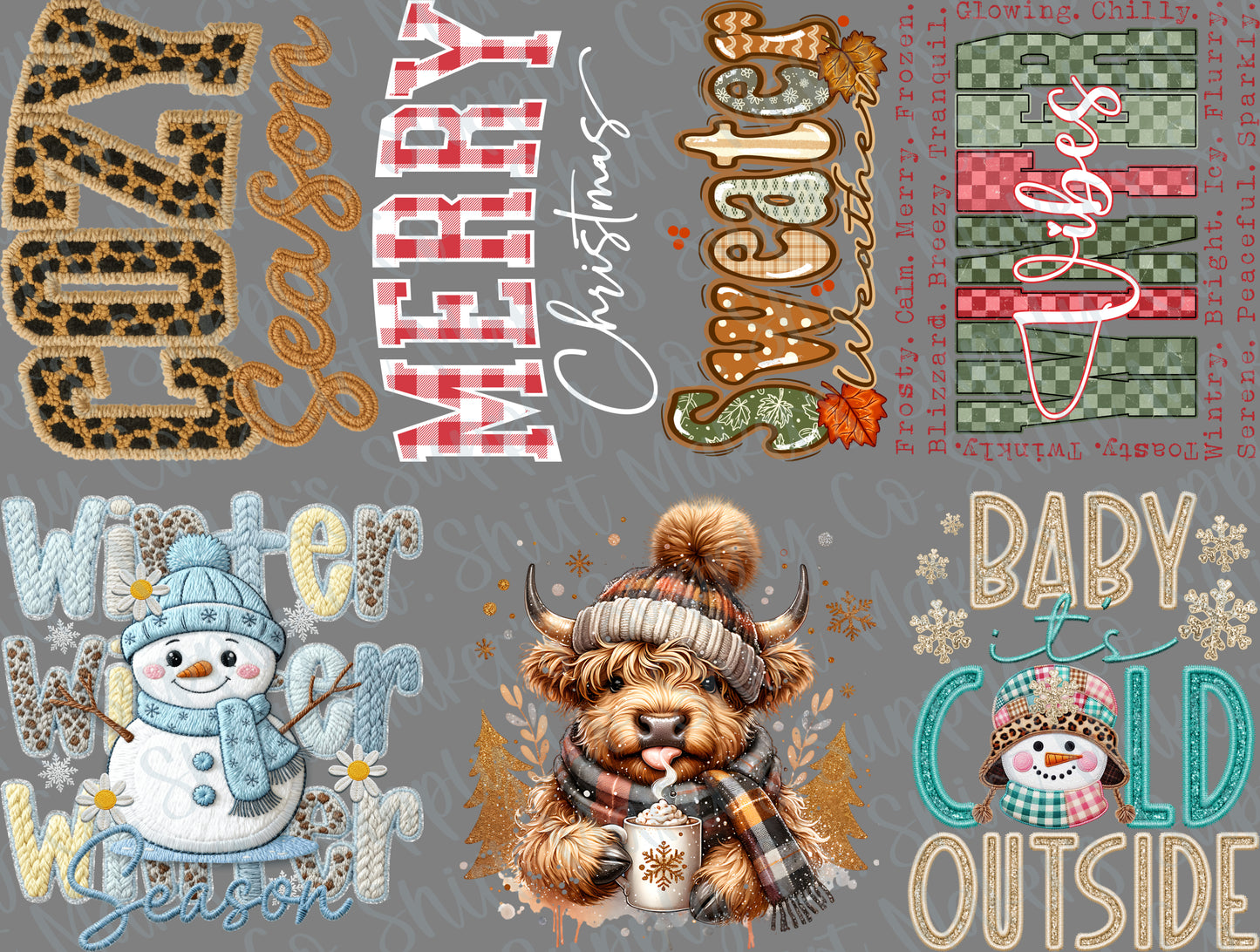 Cozy Season 2025 DTF Gang Sheet