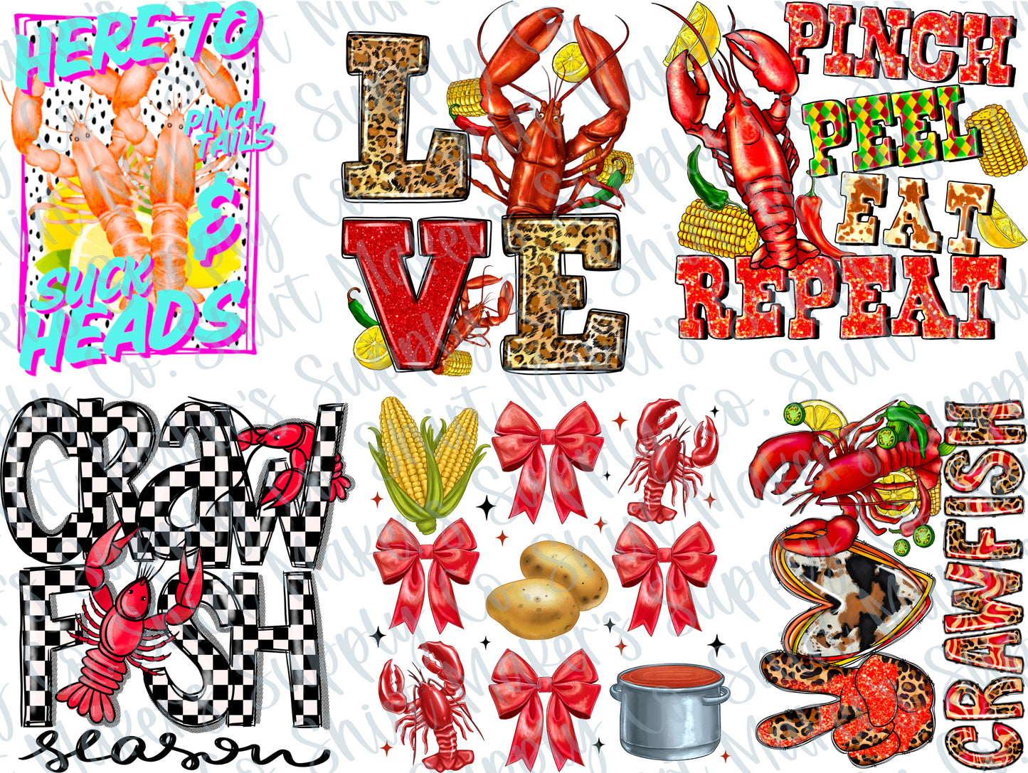 Crawfish DTF Gang Sheet