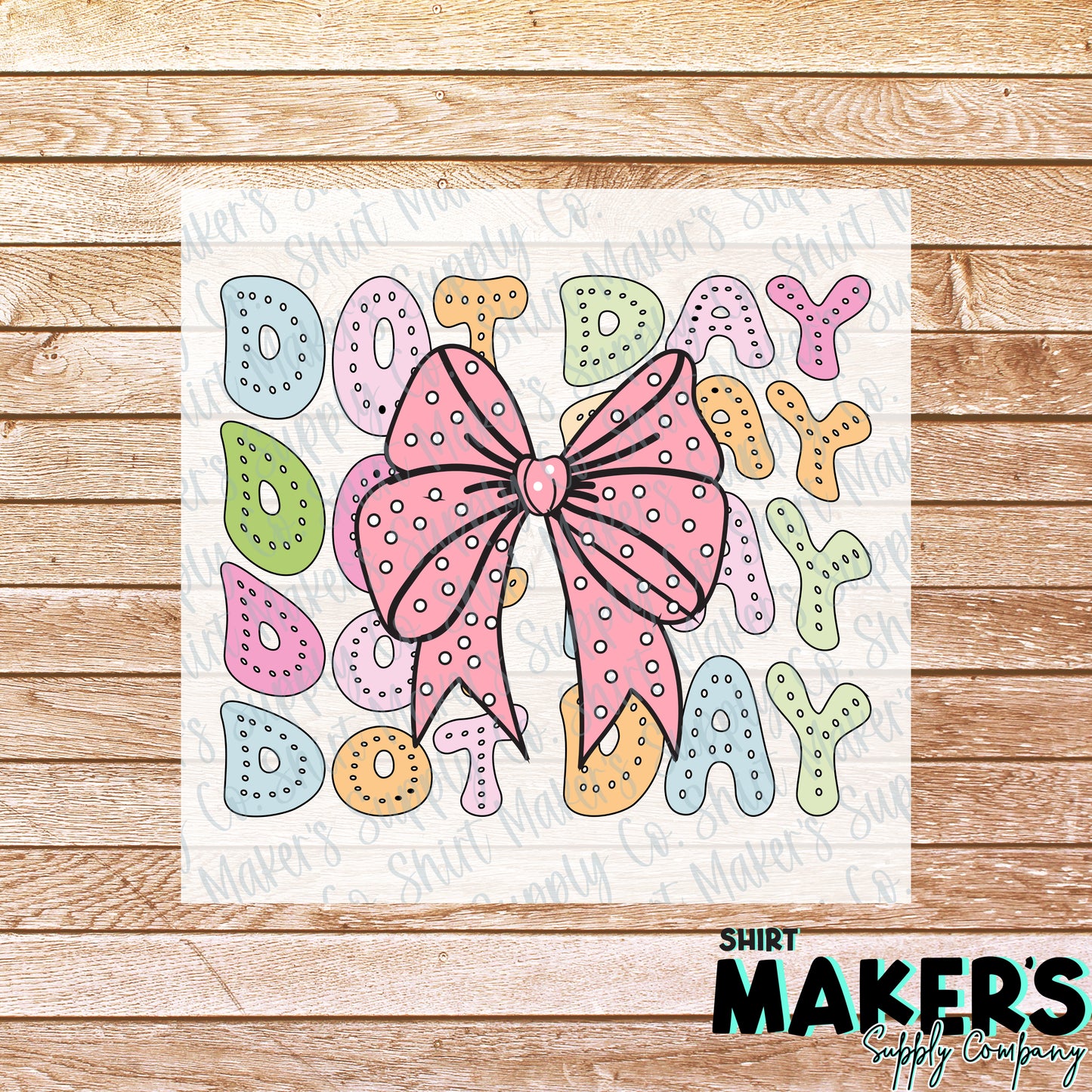 Dot Day Bow DTF or Sublimation Transfer