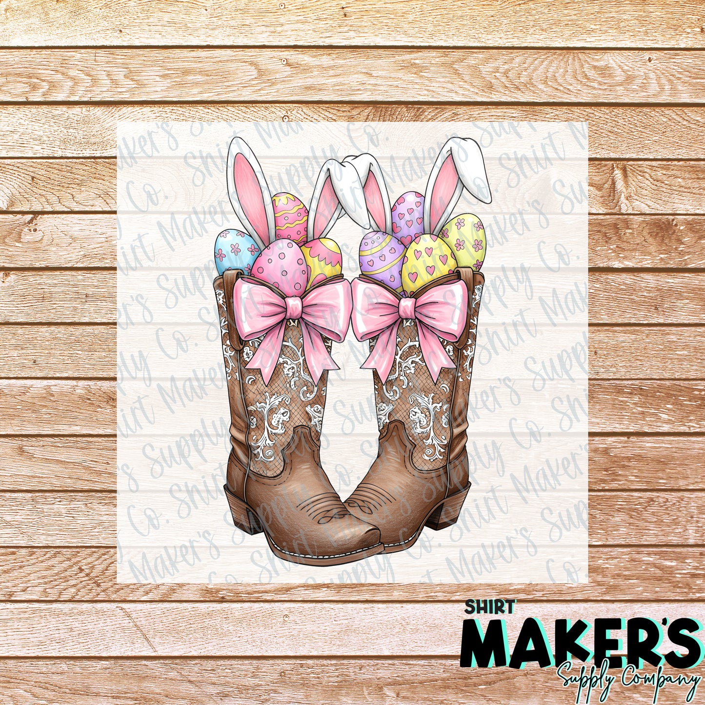 Happy Easter Boots DTF or Sublimation Transfer