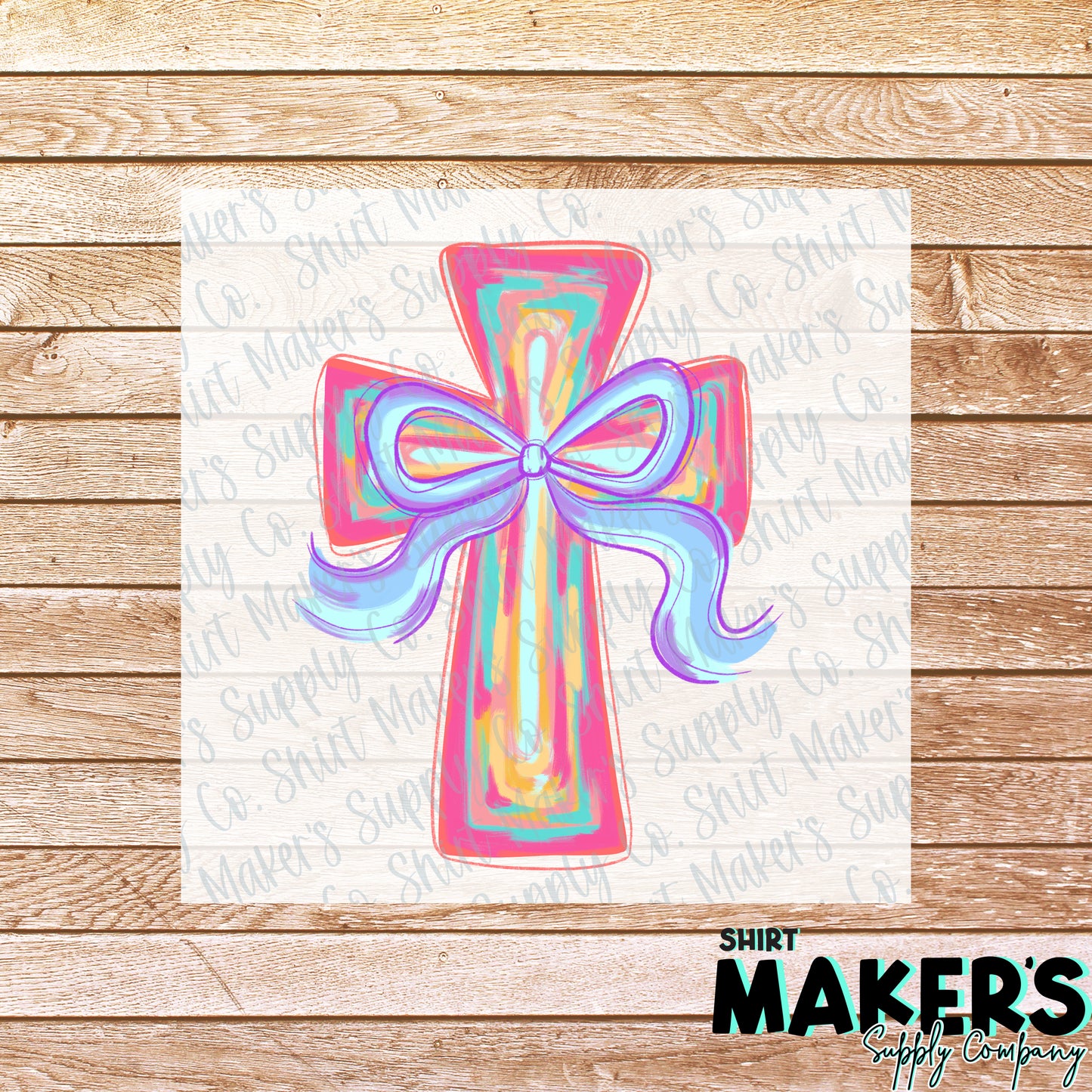 Easter Cross DTF or Sublimation Transfer