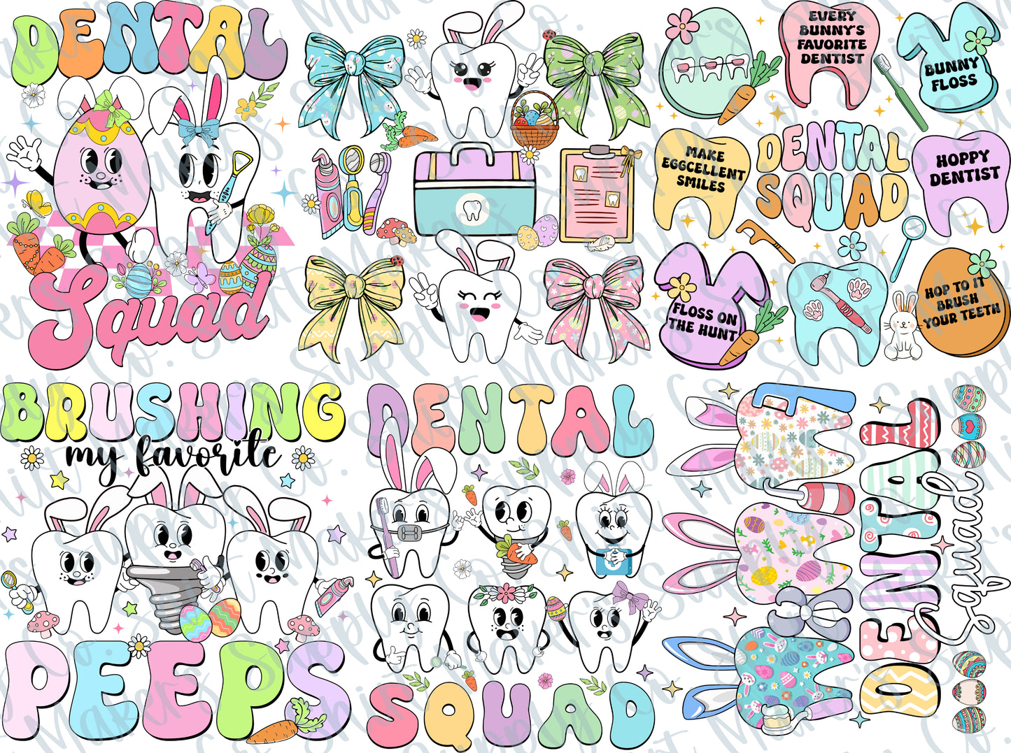 Easter Dental Squad DTF Gang Sheet