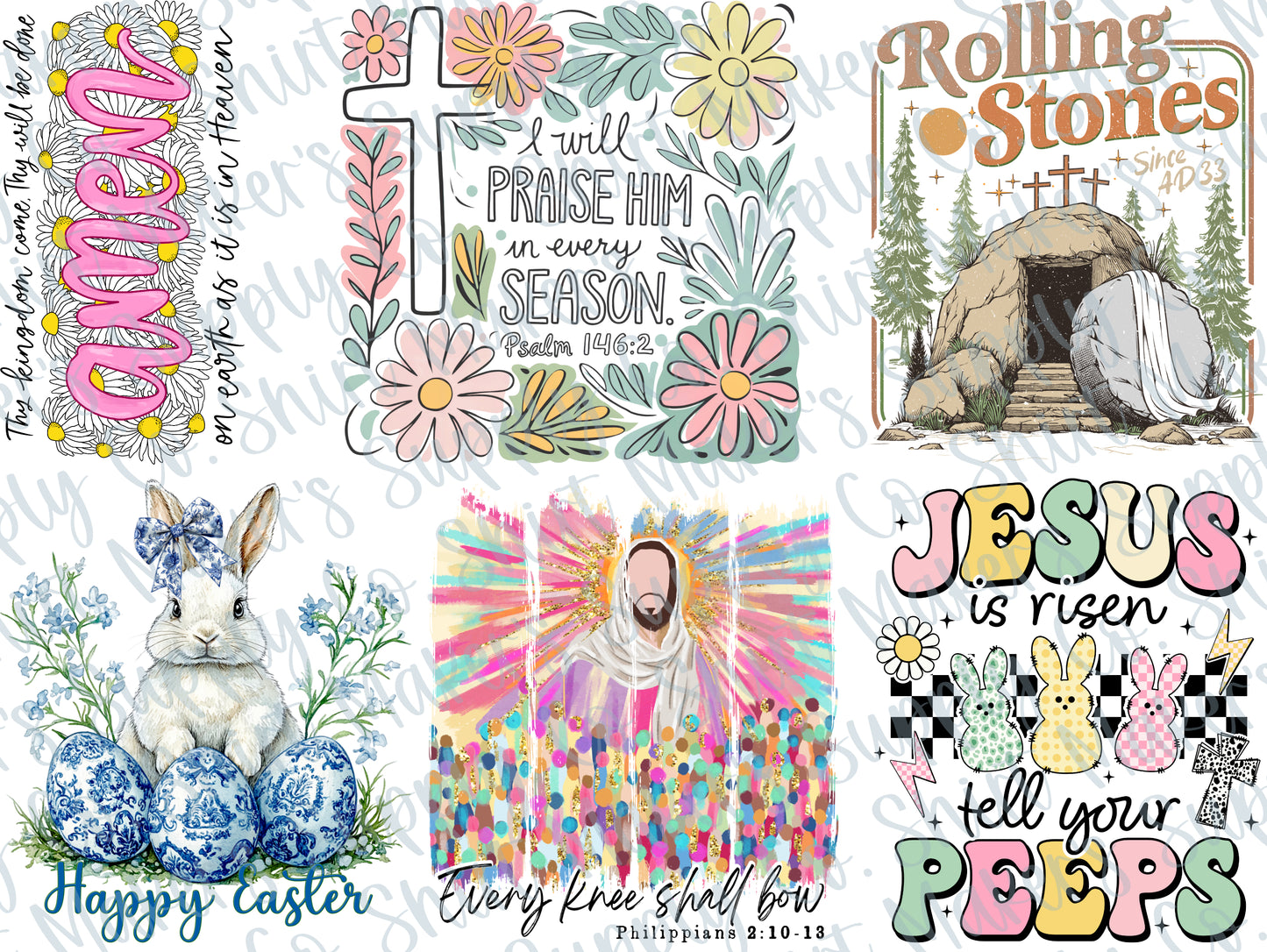 Easter #4 DTF Gang Sheet