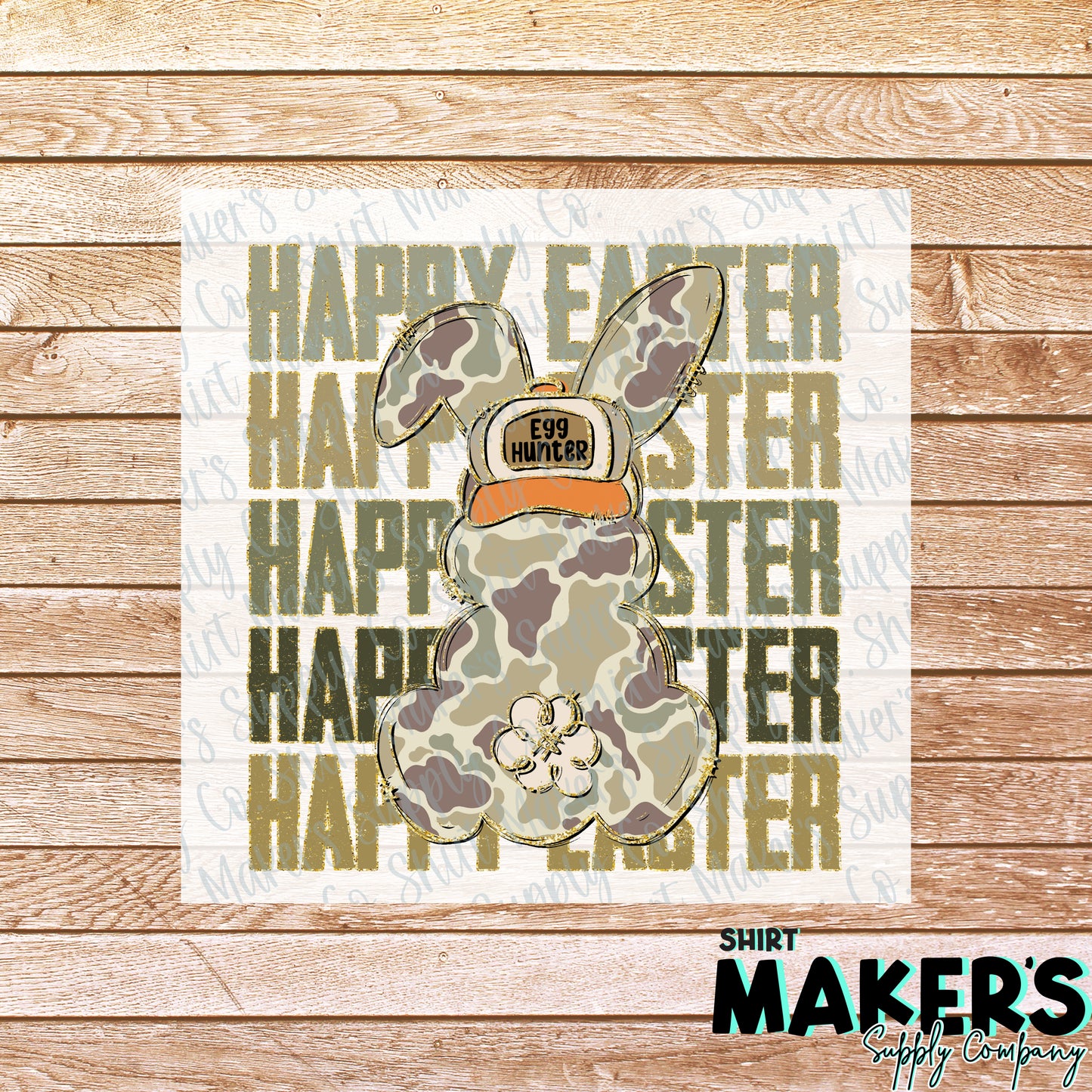 Easter Egg Hunter Boy DTF or Sublimation Transfer