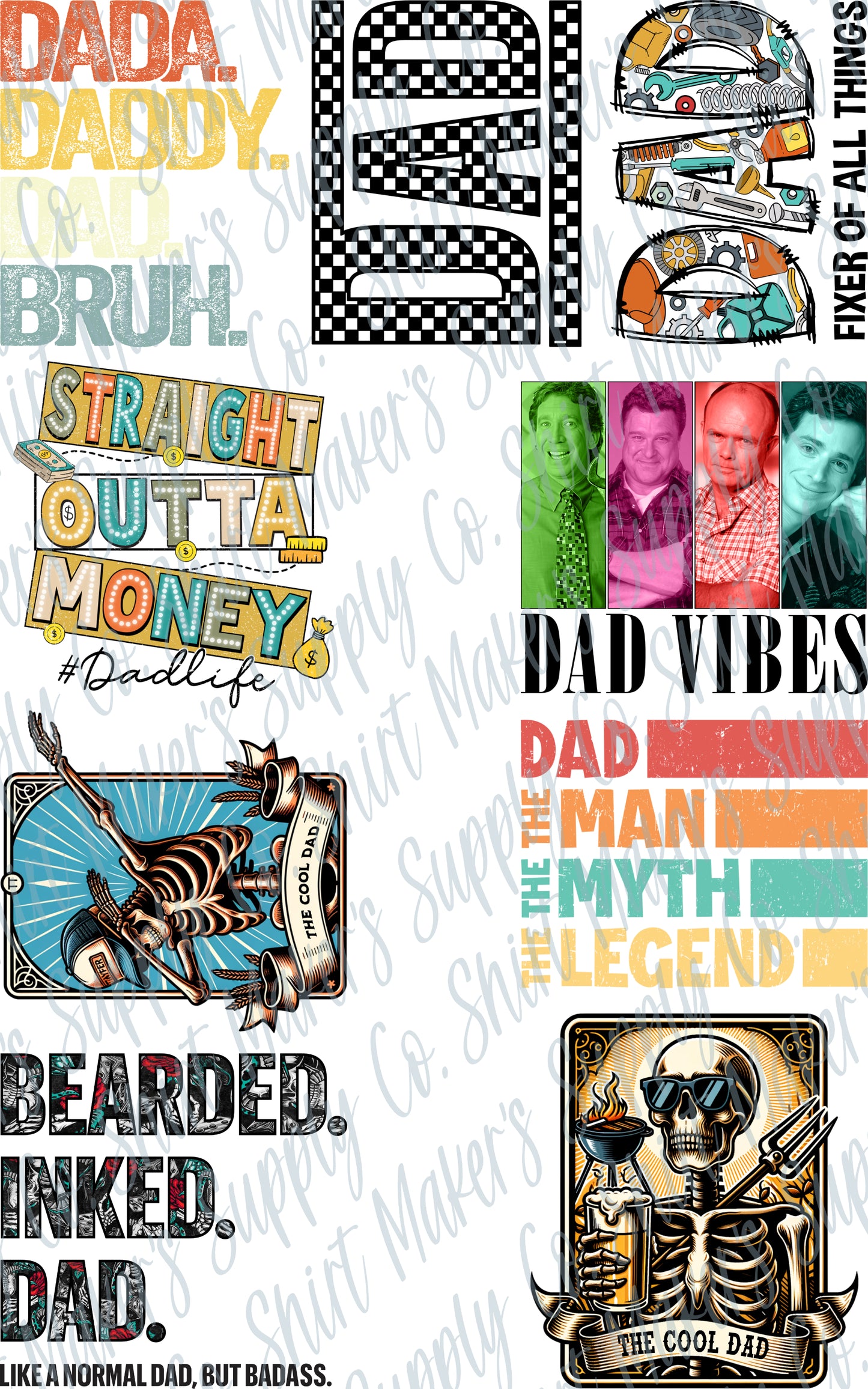 Father's Day DTF Gang Sheet