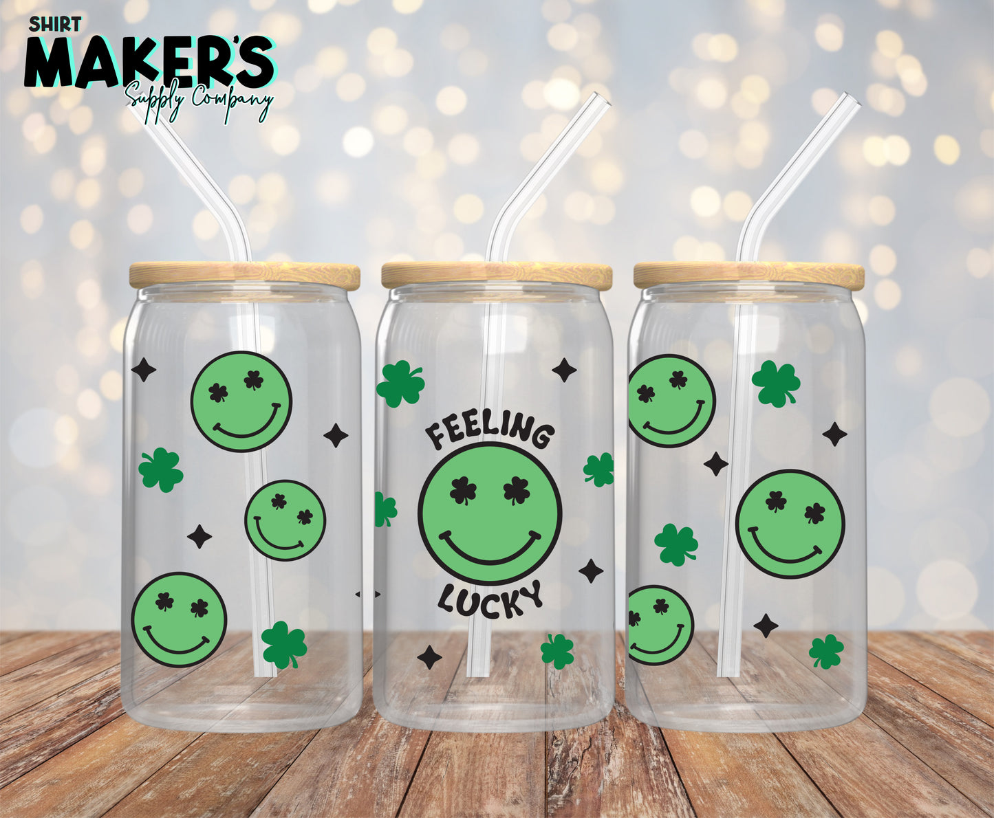 Feeling Lucky St. Patrick's Day 16 oz. or 40oz. Tumbler Wrap