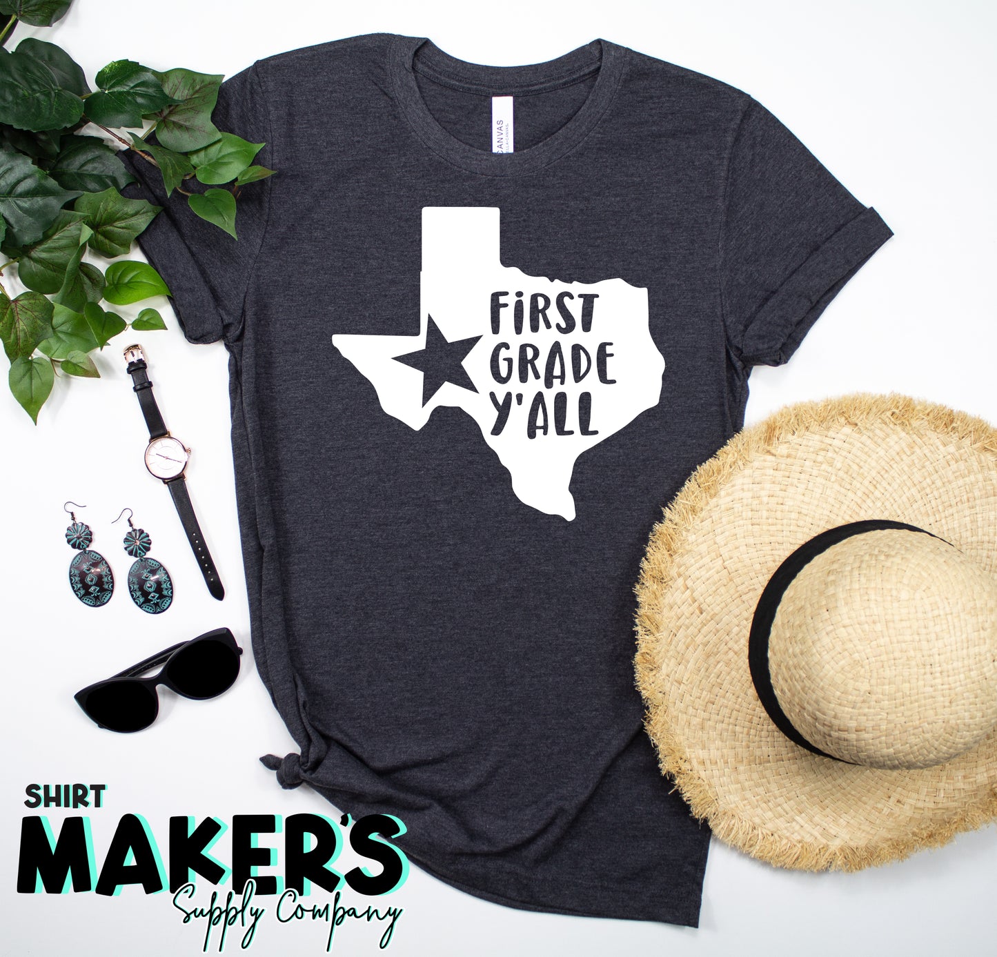 First Grade Y'all Screen Print Transfer