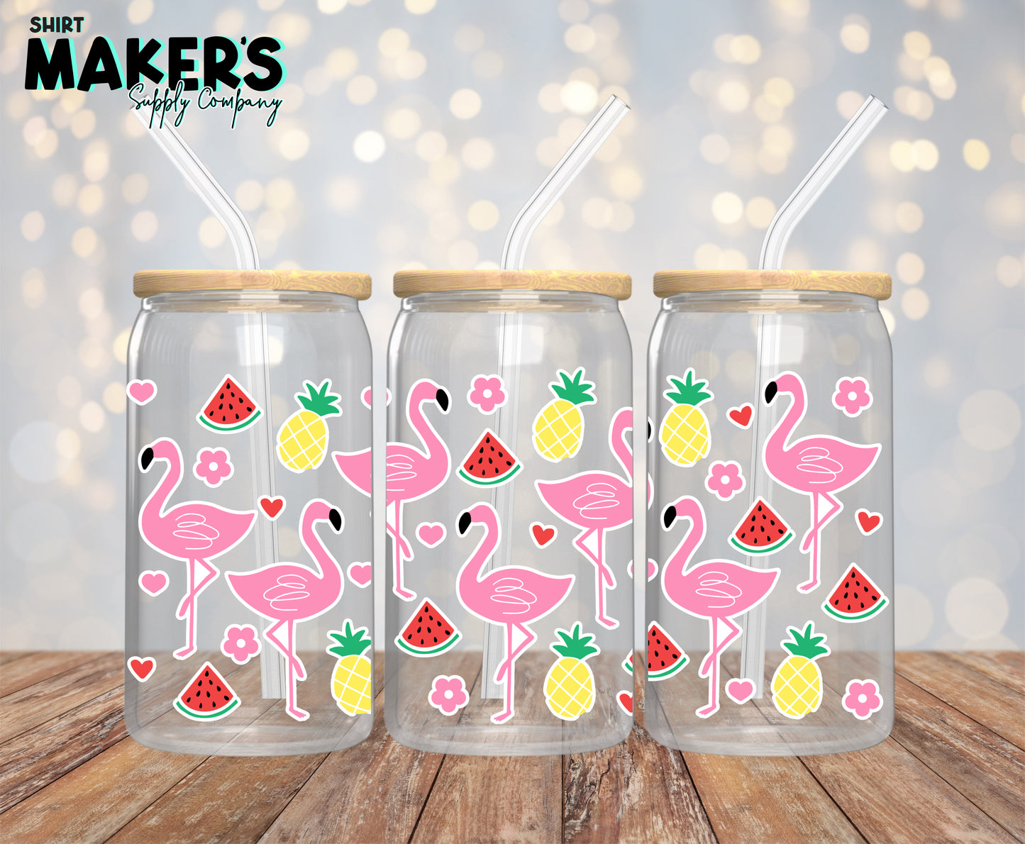 Flamingo 16 oz. or 40oz. Tumbler Wrap