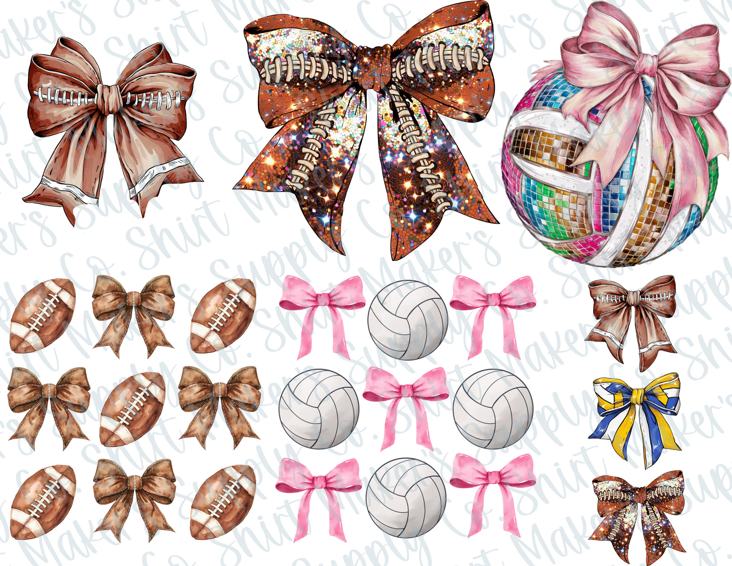 Football Volleyball DTF Gang Sheet