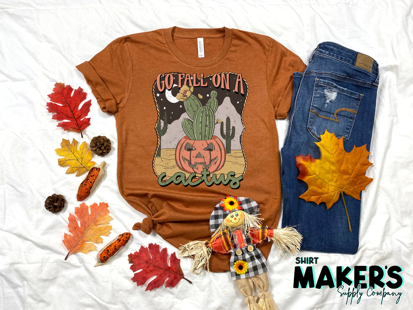 Go Fall on a Cactus Screen Print Transfer