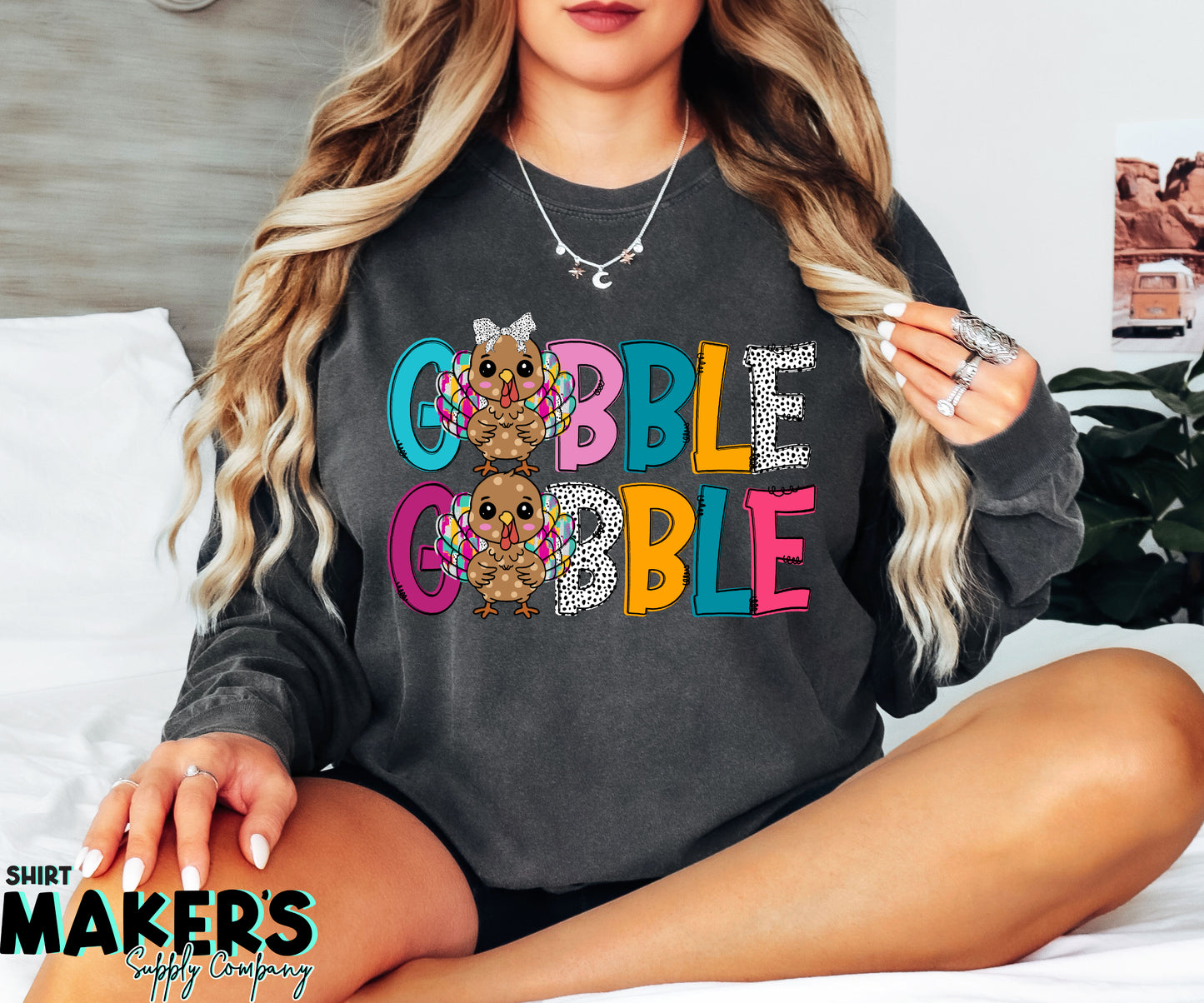 Gobble Gobble Thanksgiving DTF or Sublimation Transfer