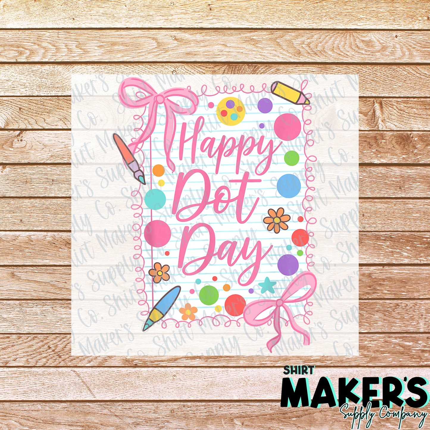 Dot Day Bow DTF or Sublimation Transfer