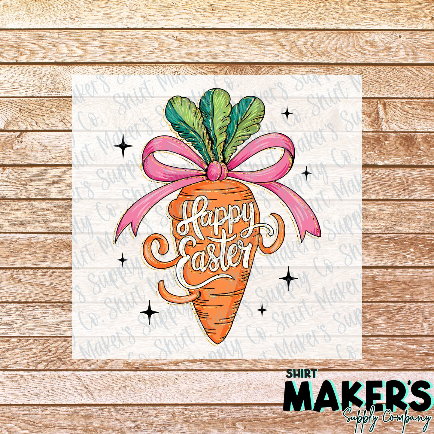 Happy Easter Carrot DTF or Sublimation Transfer