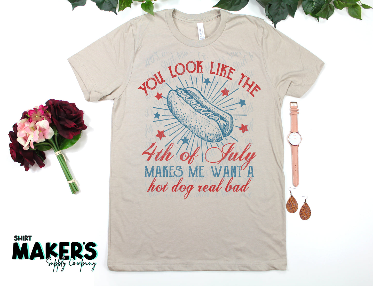 You Look Like the 4th of July Hot Dog DTF or Sublimation Transfer