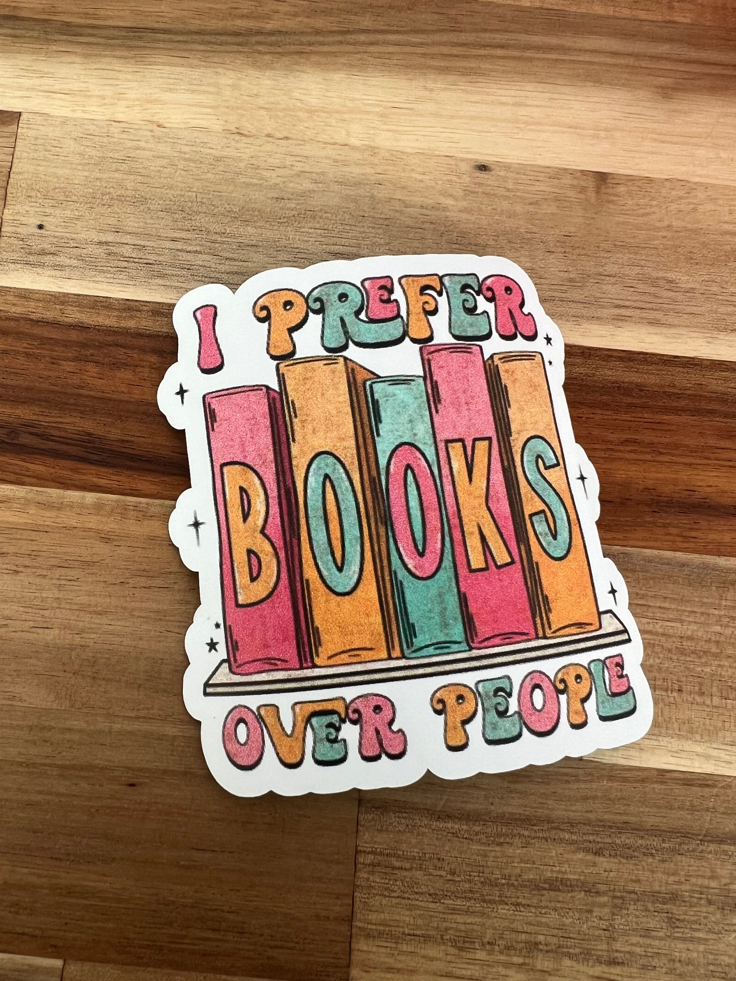 I Prefer Books Over People Tumbler Magnet