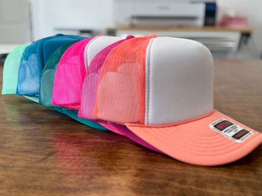 OTTO Trucker Hat 5 Panel High Crown