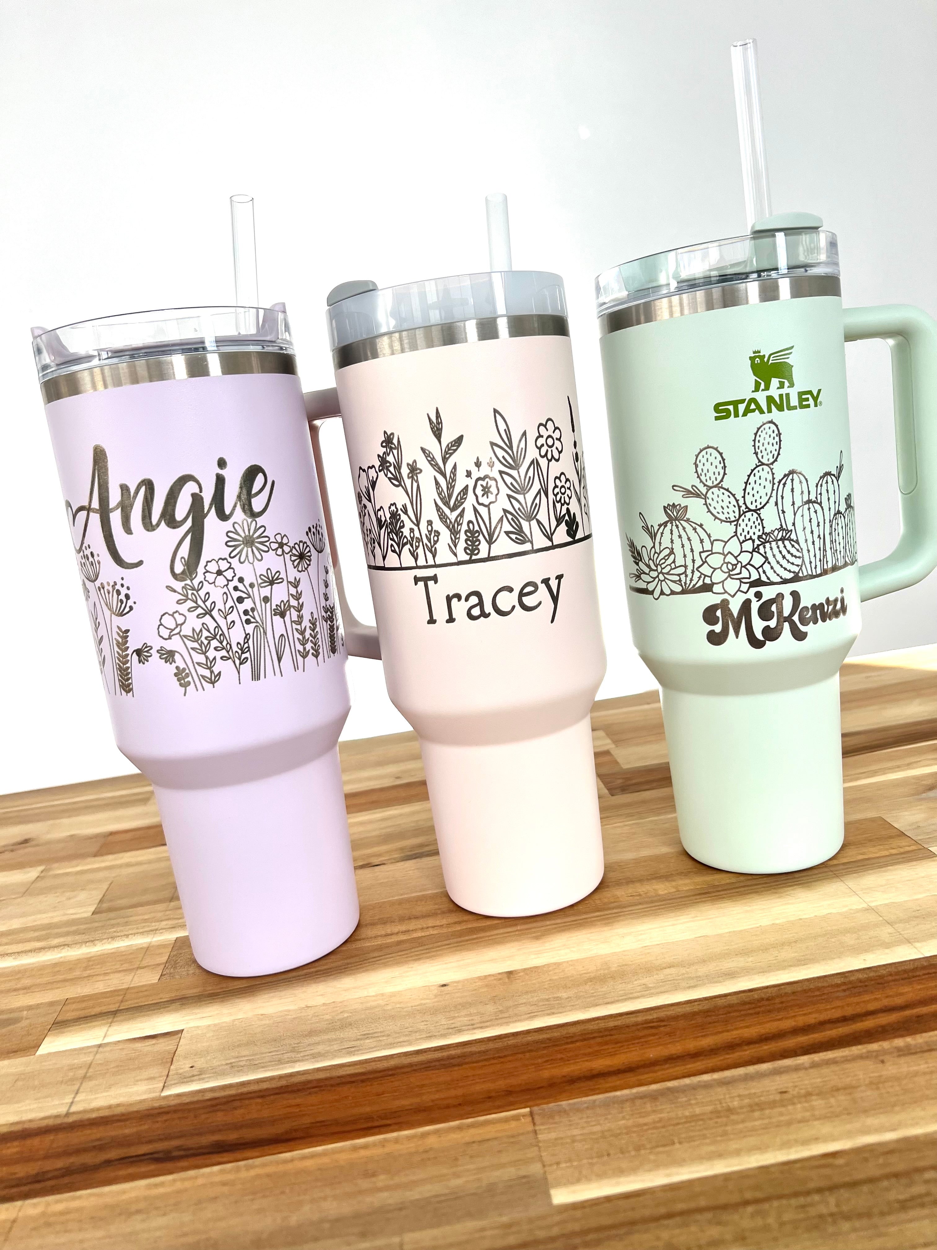Personalized Engraved Stanley Quencher 40 Oz 30 Oz 20 Oz Dishwasher Safe  Tumbler Stanley Brand Cup With Handle Engraved NOT Stickers -  Finland