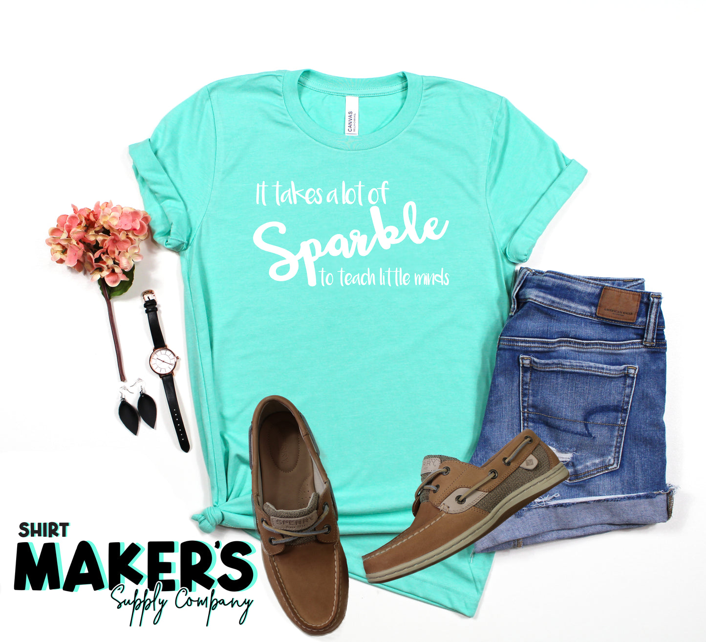 It Takes A Lot Of Sparkle To Teach Little Minds Screen Print Transfer