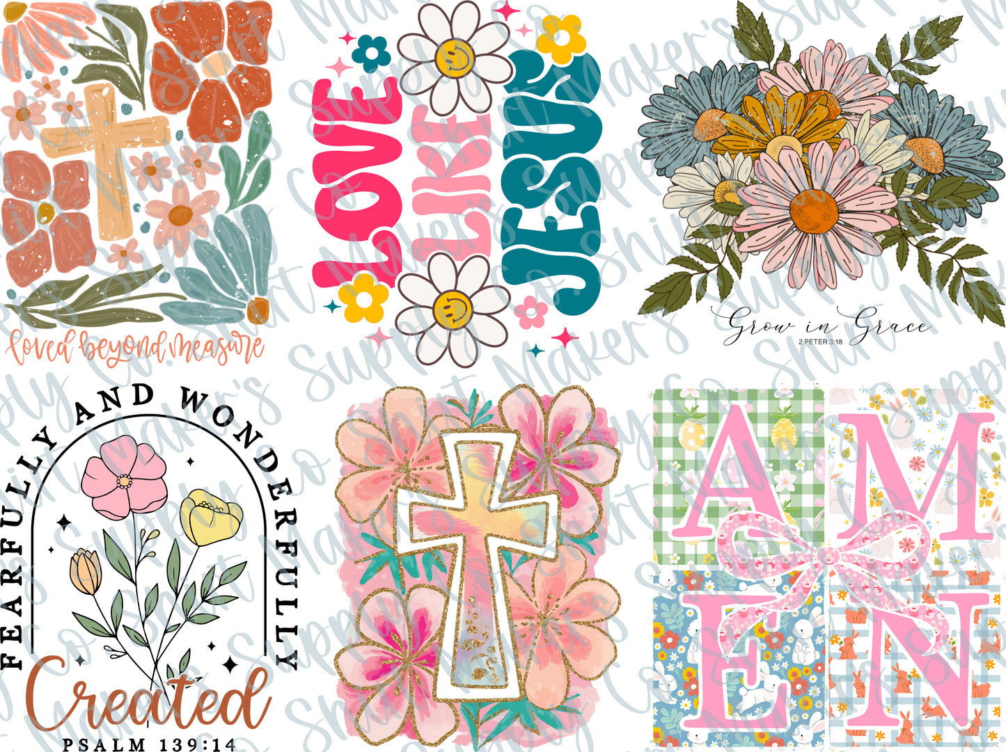 Jesus Amen DTF Gang Sheet