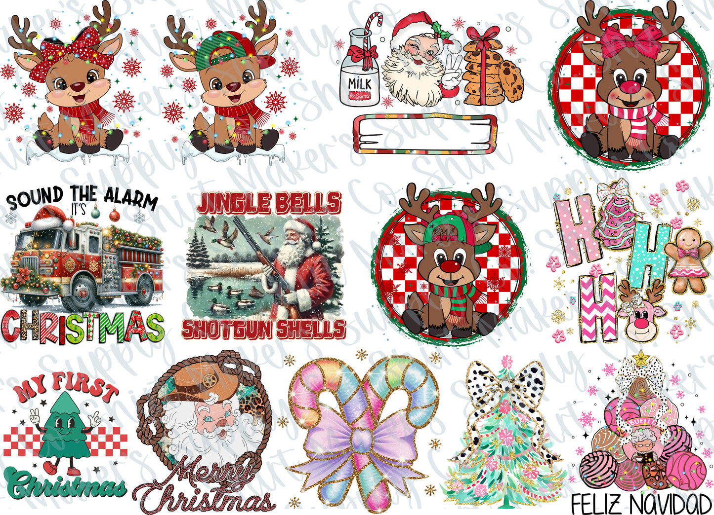 Kids Christmas DTF Gang Sheet