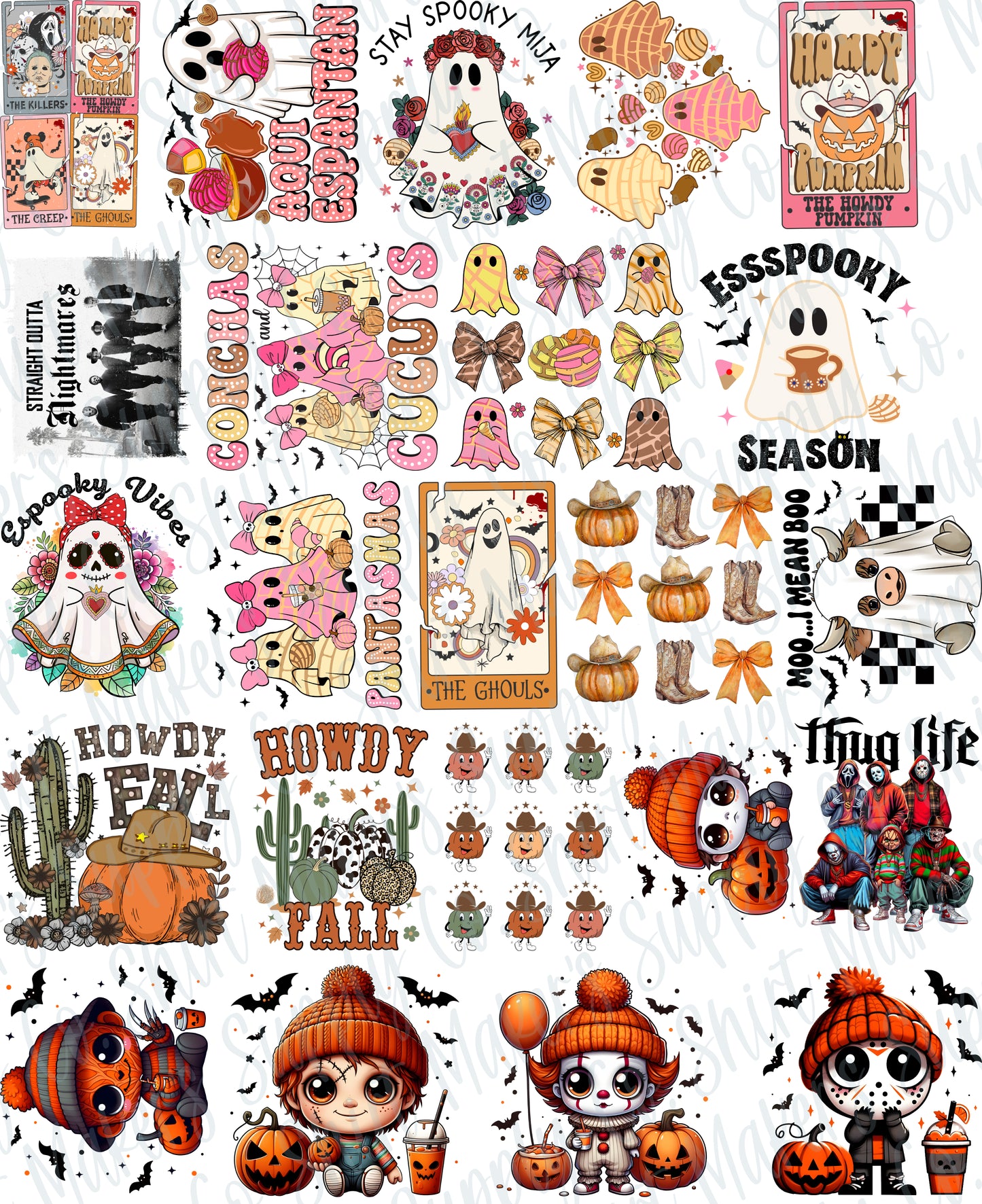 Kids Halloween DTF Gang Sheet