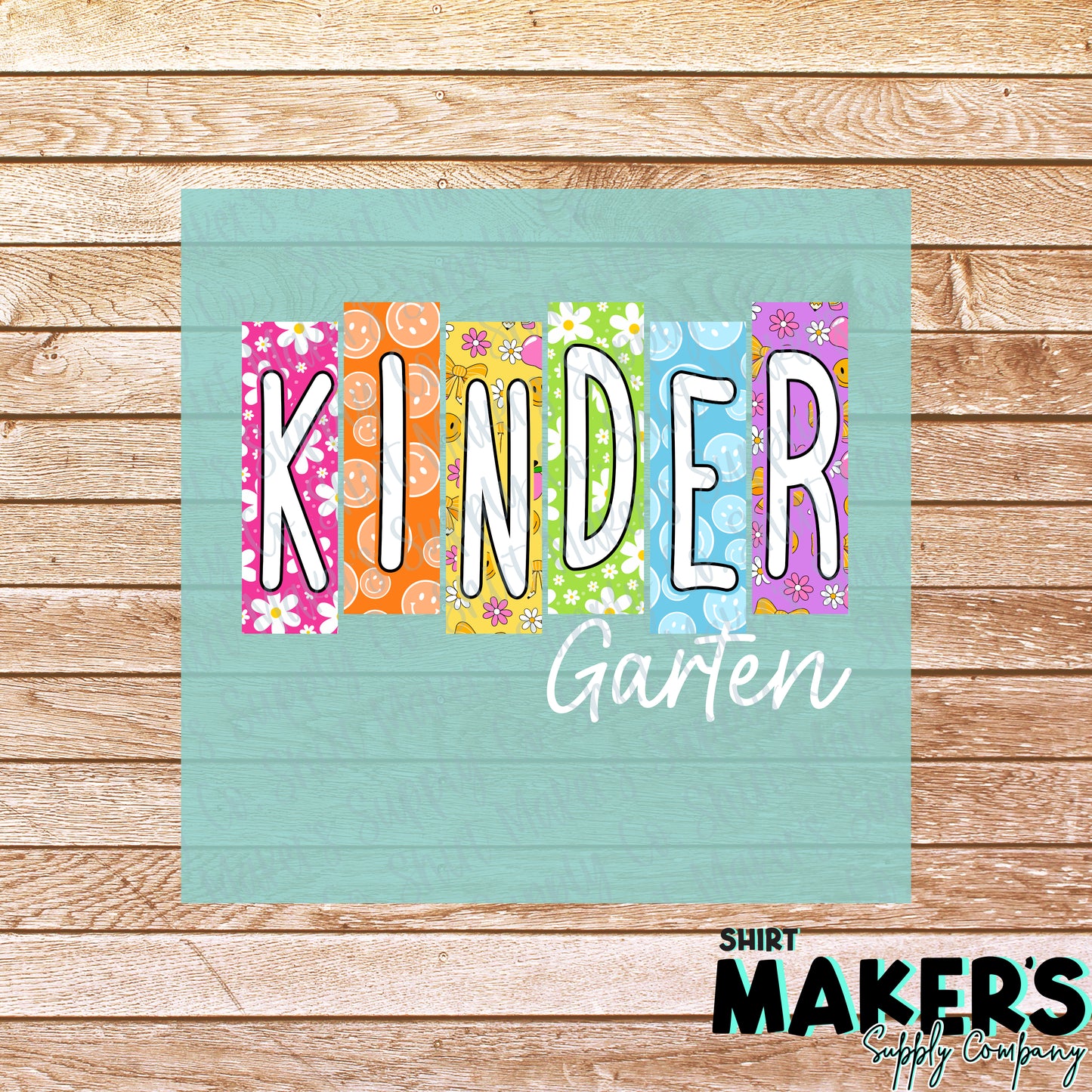 Kindergarten Groovy DTF or Sublimation Transfer