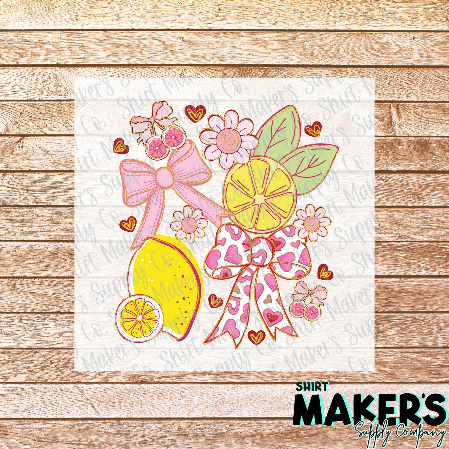 Lemon Coquette Summer DTF or Sublimation Transfer