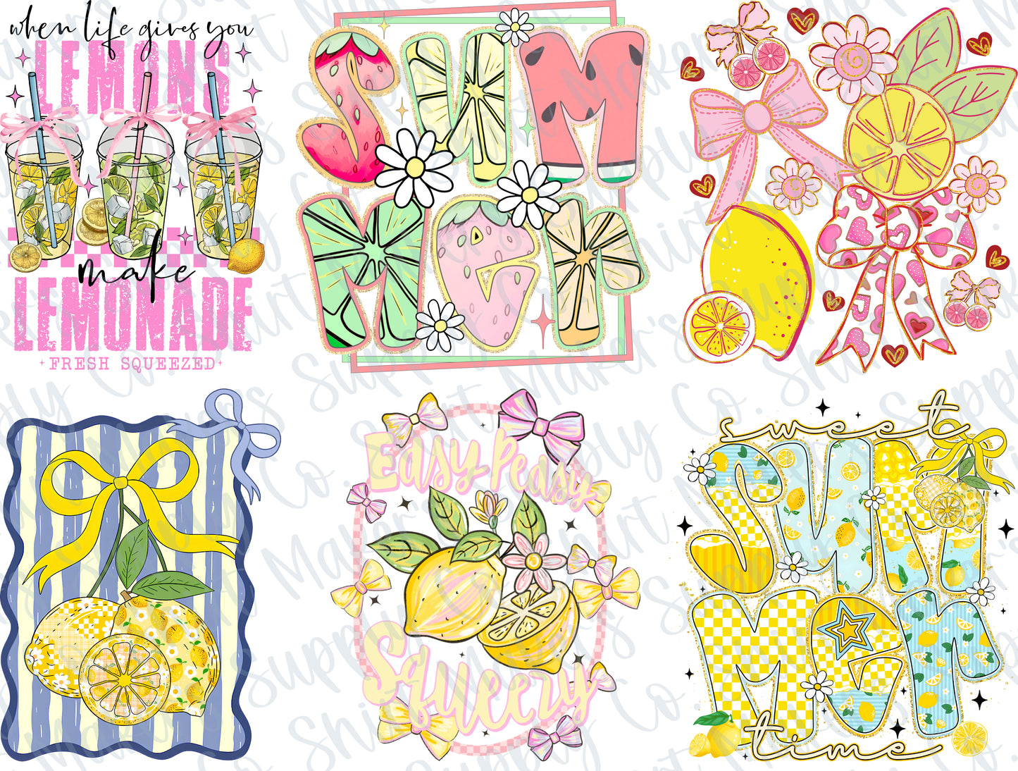 Summer Lemon DTF Gang Sheet