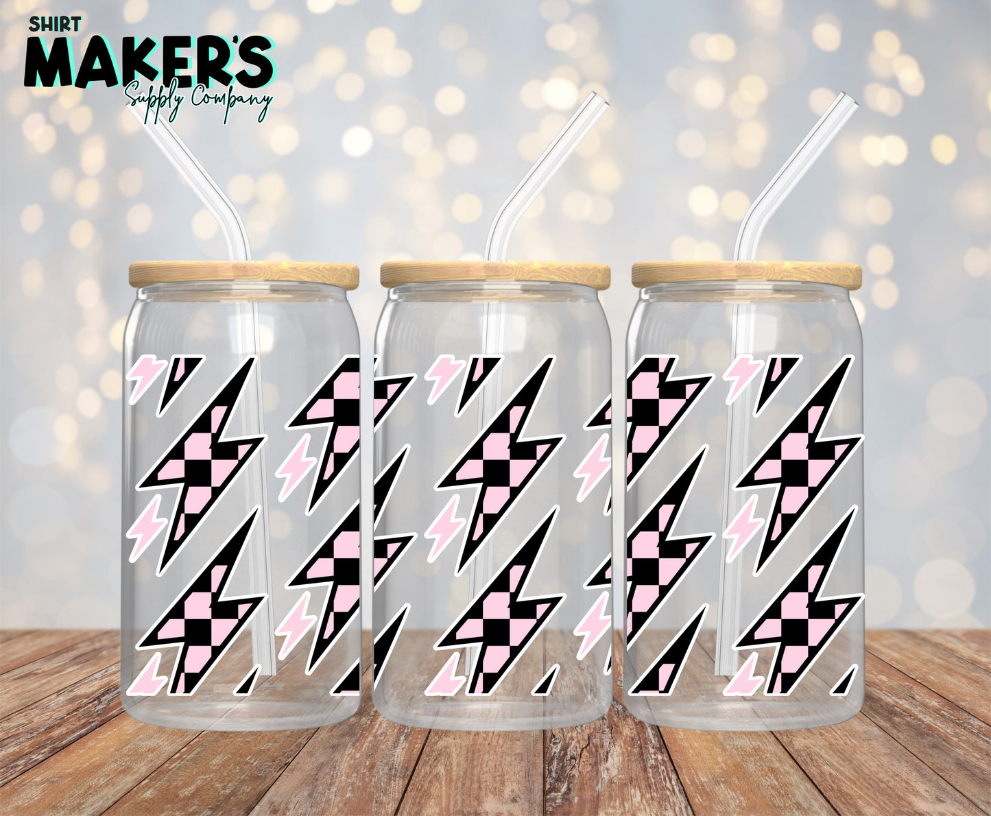 Lightning Bolt 16 oz. or 40oz. Tumbler Wrap