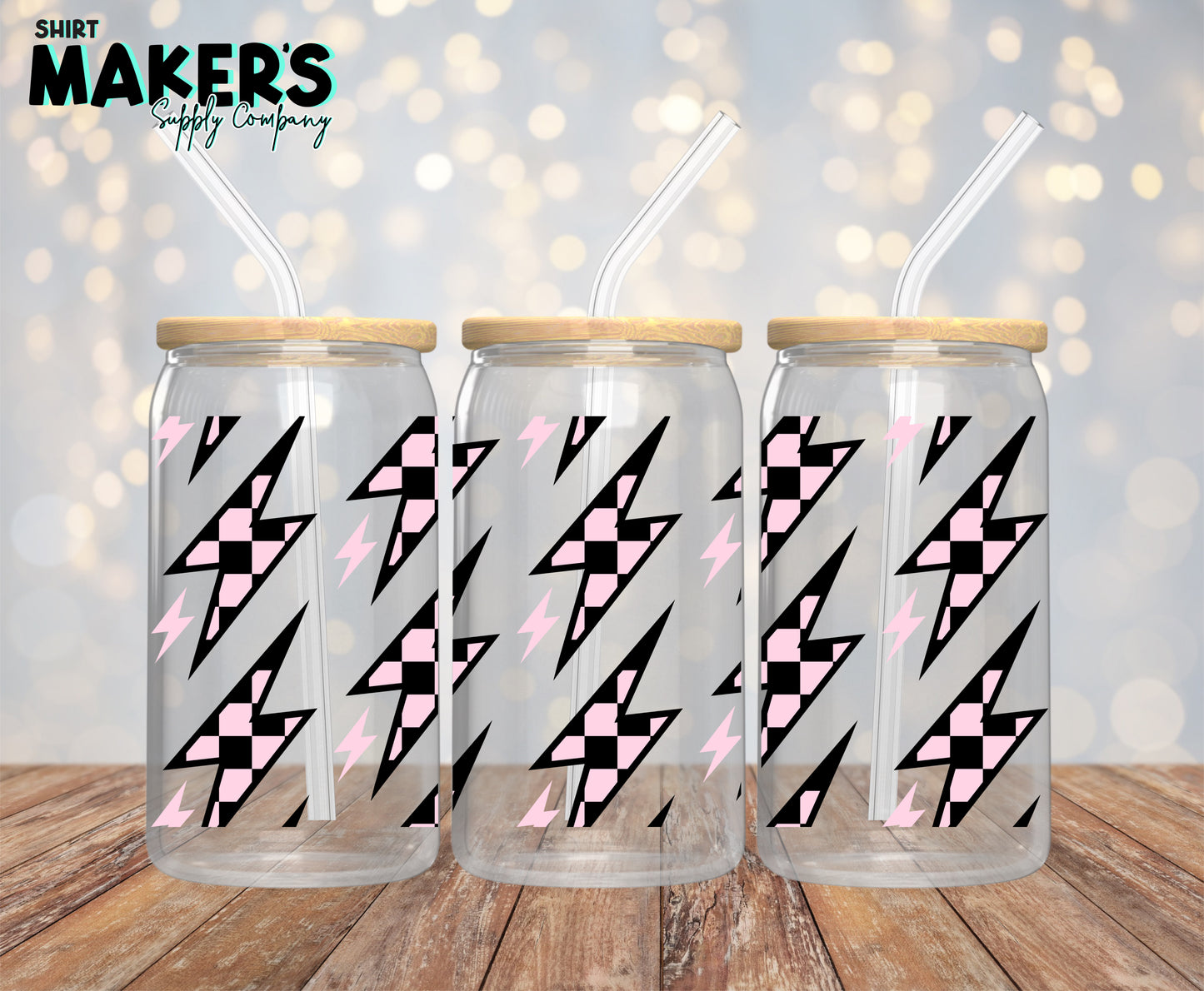 Lightning Bolt 16 oz. or 40oz. Tumbler Wrap