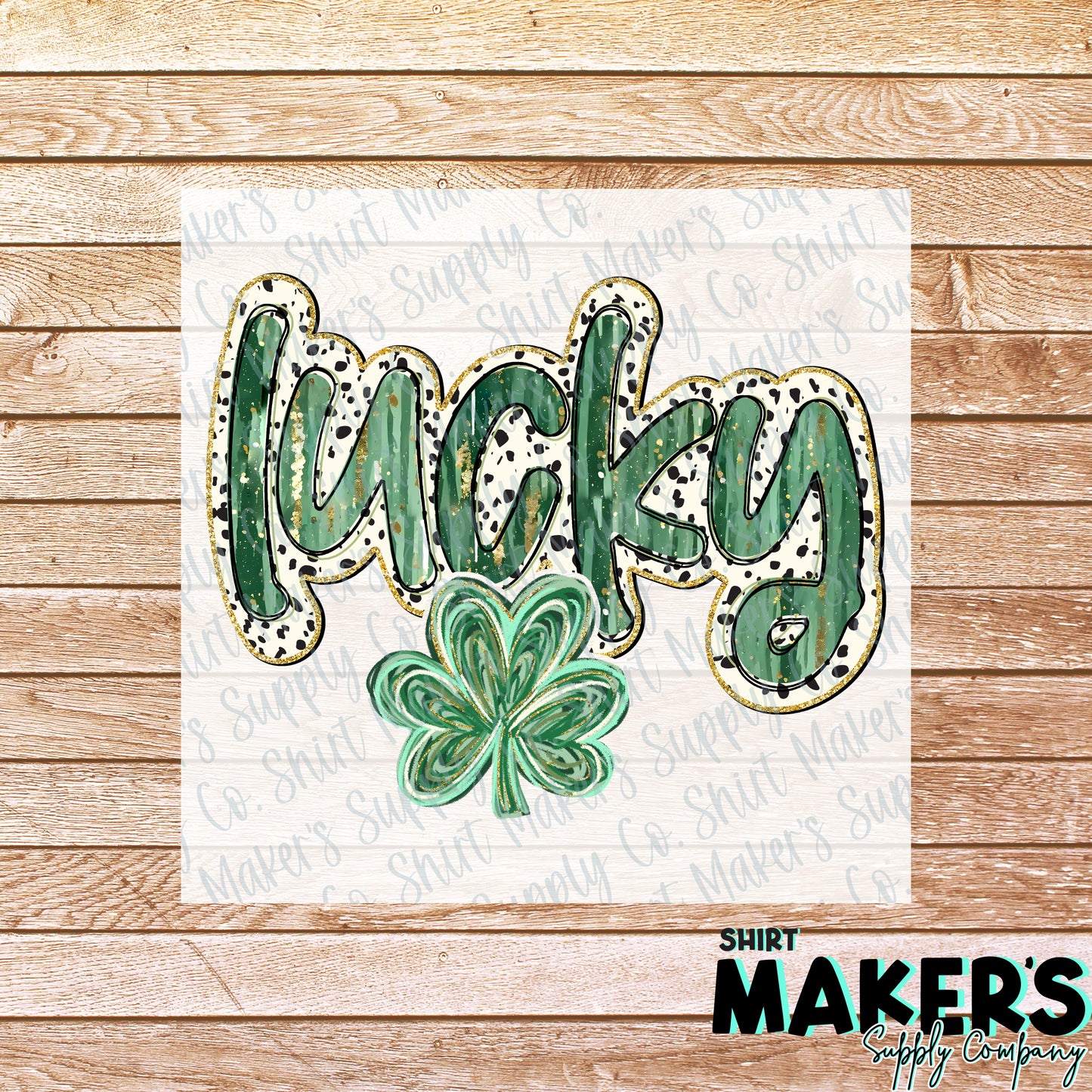 St. Patrick's Day Lucky Clover DTF or Sublimation Transfer